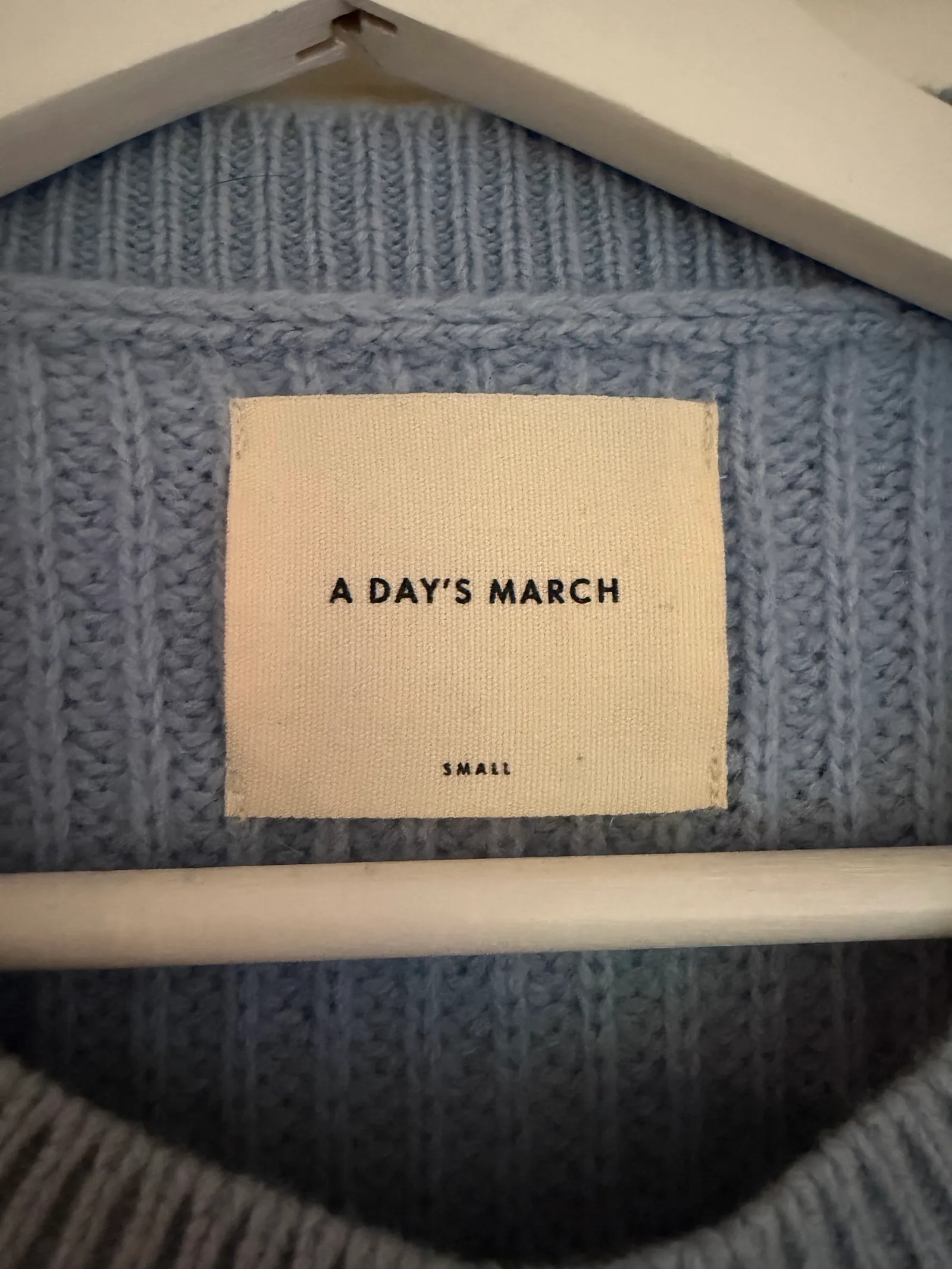 A Day's March Monica Ribbed Cotton-ulltröja NWOT - Image 2