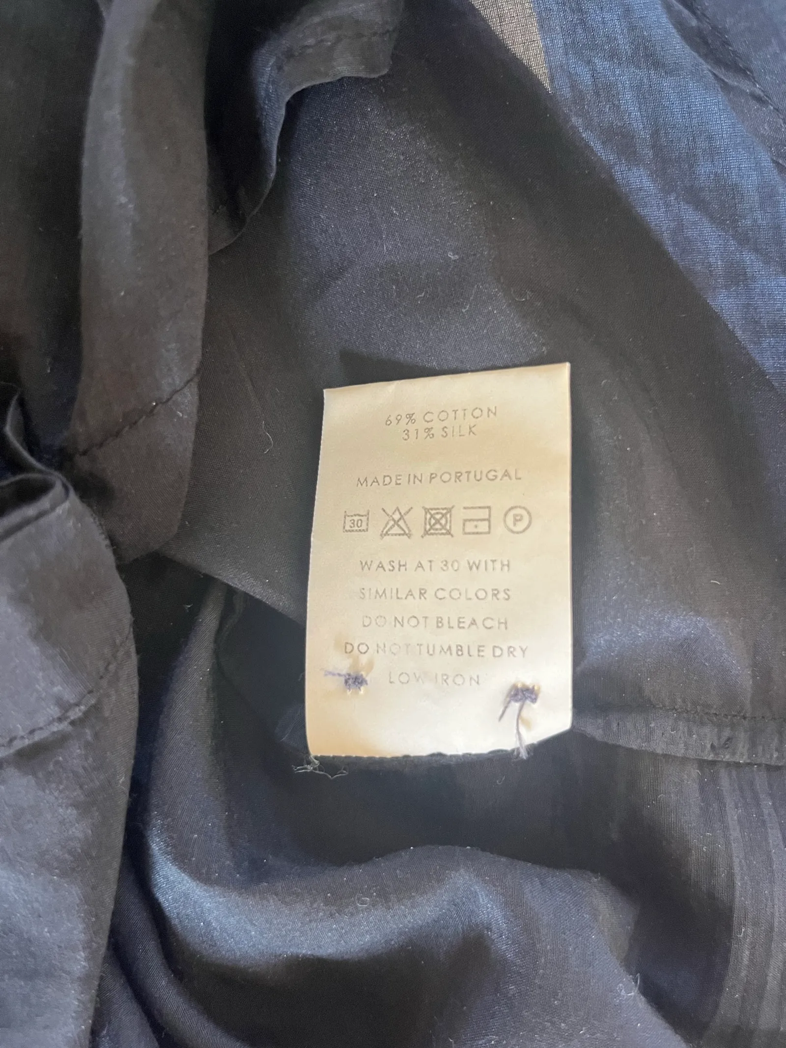 A Day's March Savoy Sheer Silk-sidenskjorta NWT - Image 3