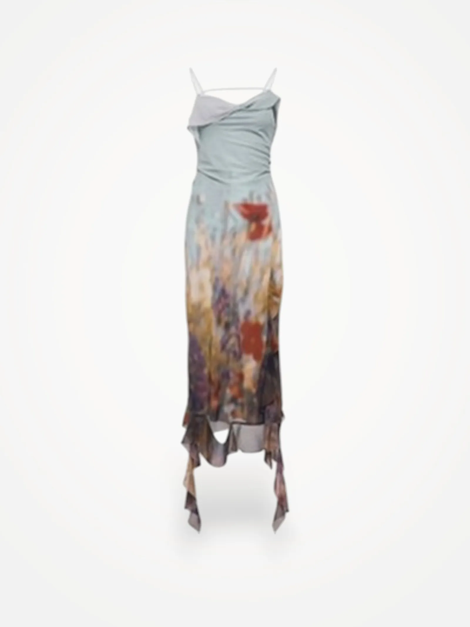 Acne Studios Blue Floral Print-klänning - Image 2