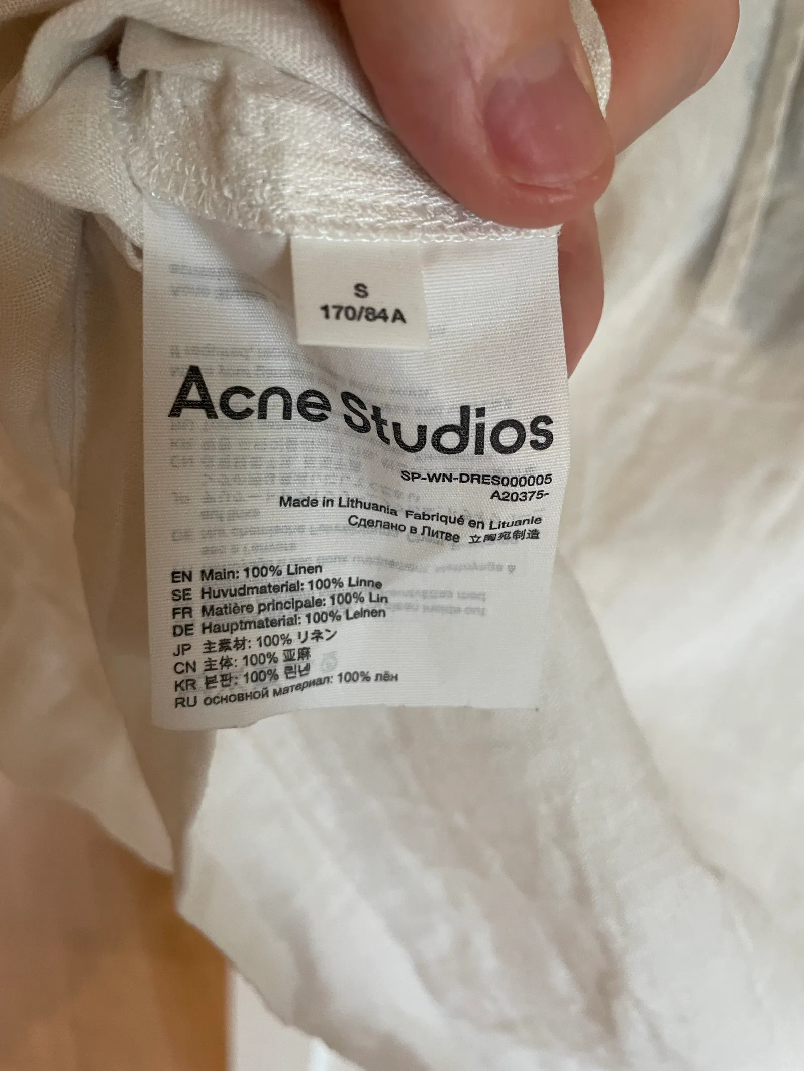 Acne Studios-linneklänning - Image 3