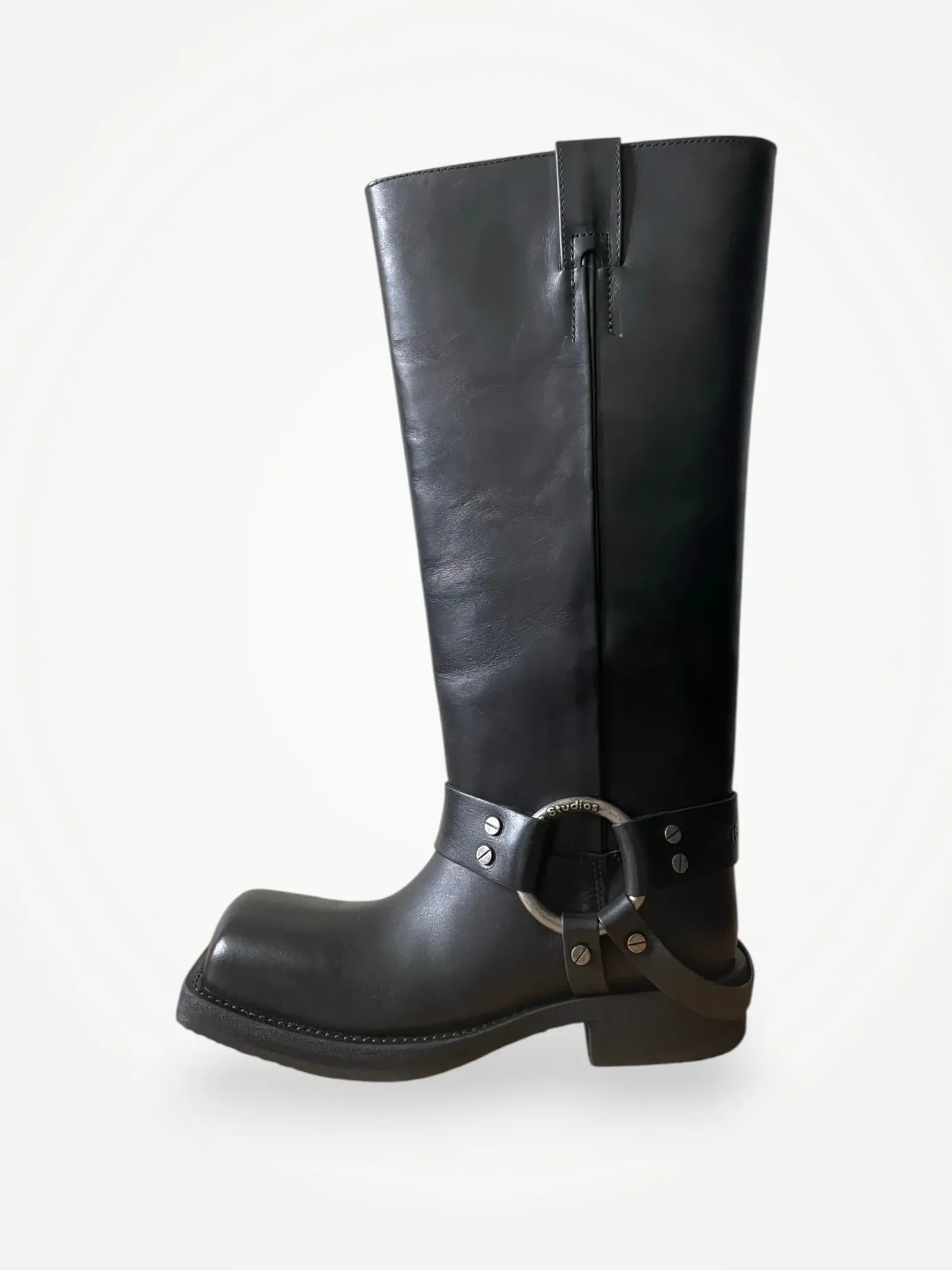 Acne Studios Leather Biker-skinnboots NWOT - Image 2