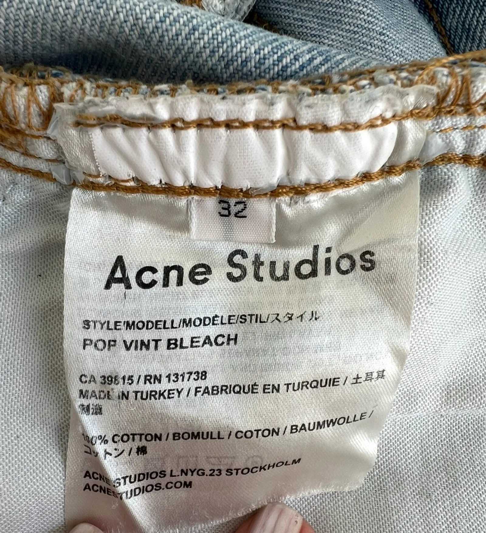 Acne Studios Pop Vint Bleach-jeans - Image 2