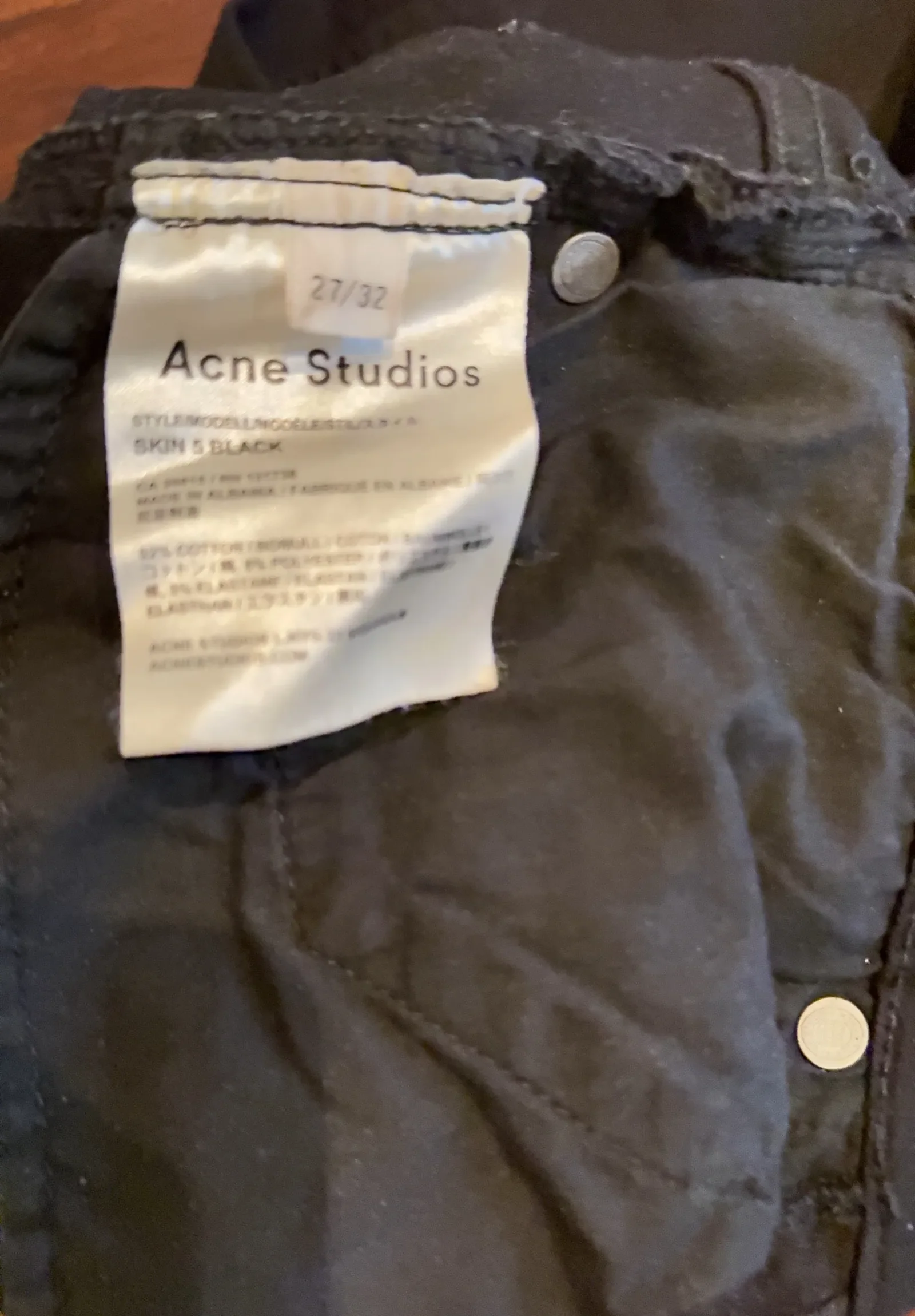 Acne Studios Skin 5 Black-jeans - Image 5