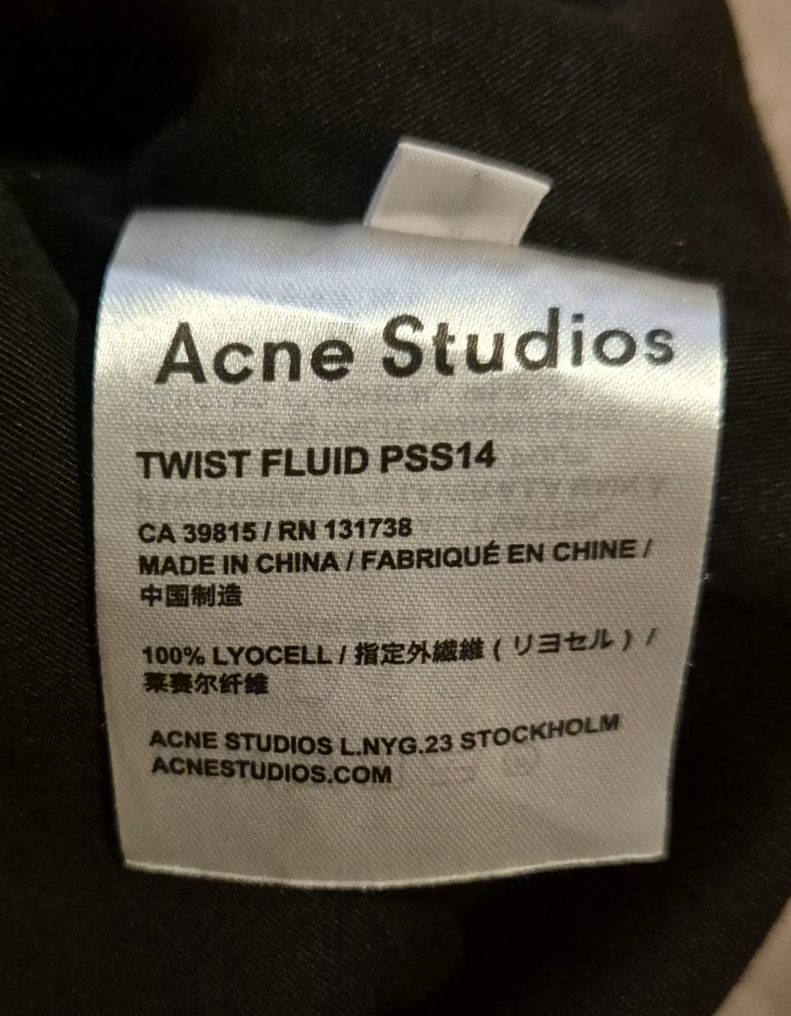 Acne Studios Twist Fluid-klänning - Image 3
