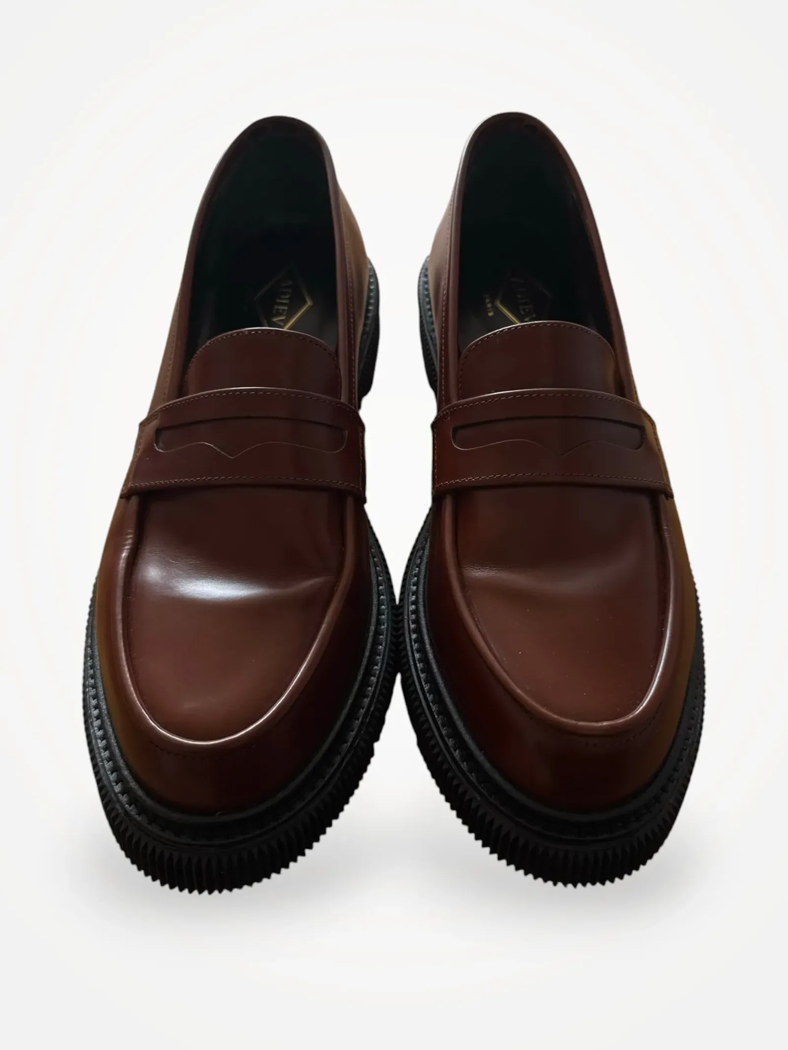 Adieu Type 159 Shoes Gold Brown-skinnloafers