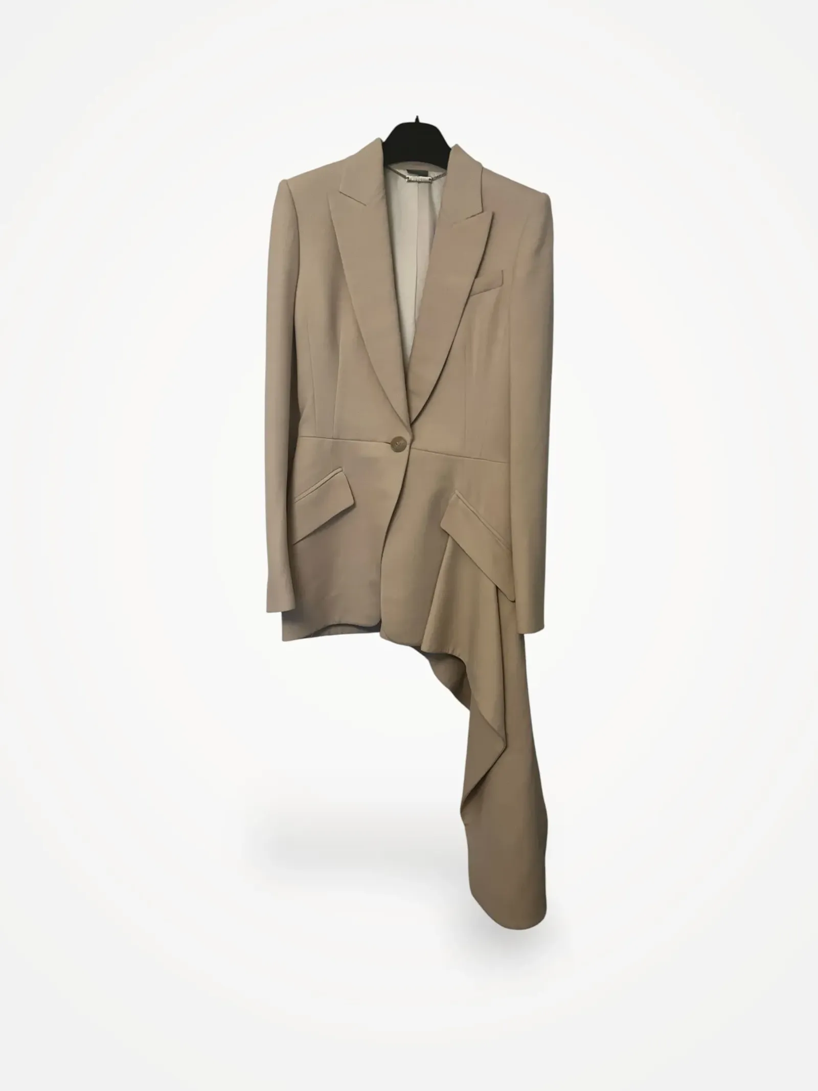 Alexander Mcqueen One Button Drapped-kavaj