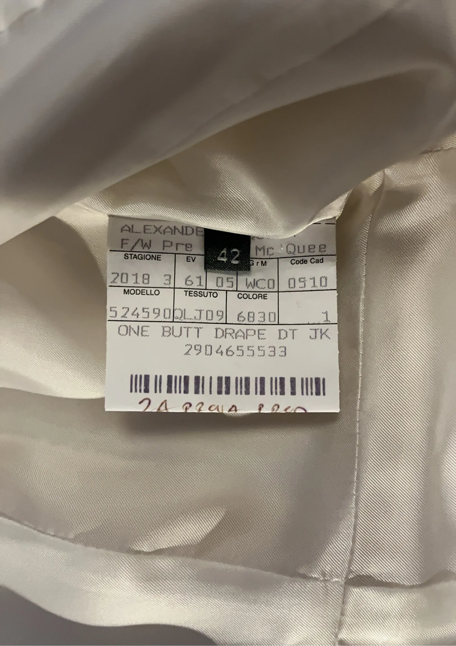 Alexander Mcqueen One Button Drapped-kavaj - Image 3