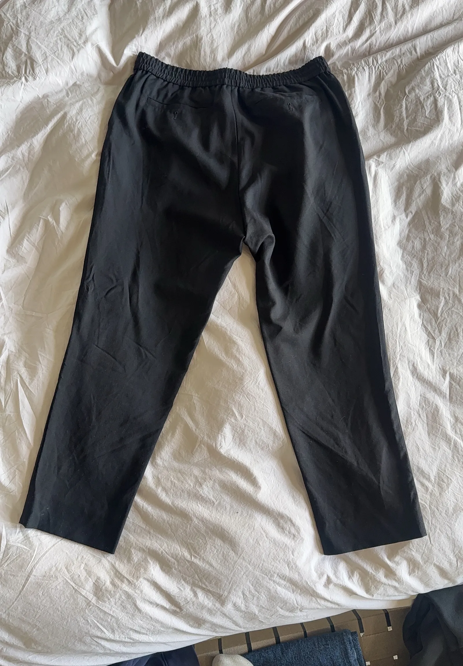 Ami Tapered Cropped Pleated Virgin Wool-ullbyxor - Image 4
