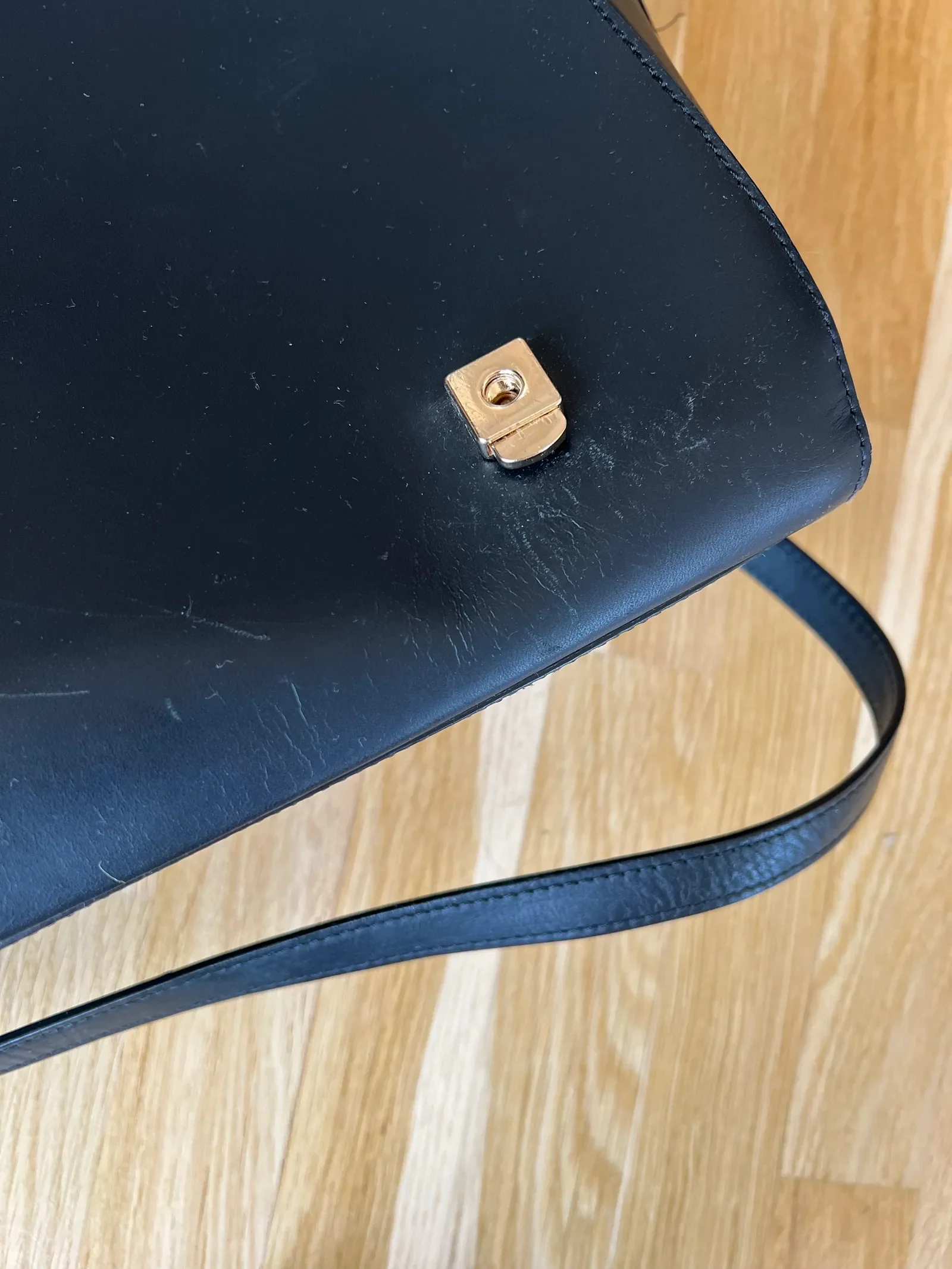 ATP Atelier Volterra Black Leather Large Handbag-skinnhandväska - Image 6