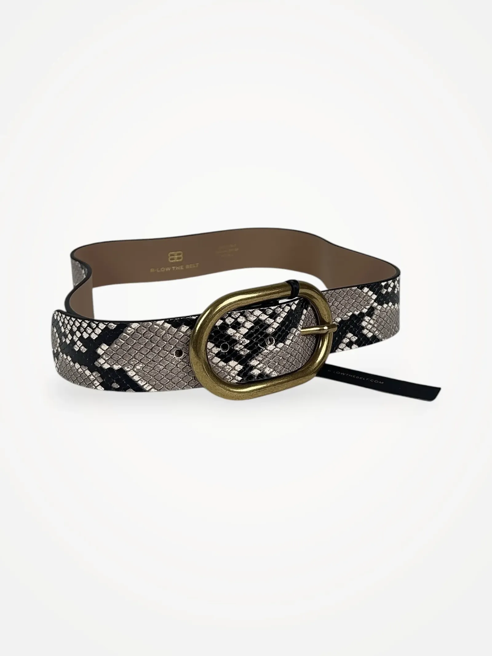 B-Low The Belt Kian Python-skinnbälte NWT - Image 2