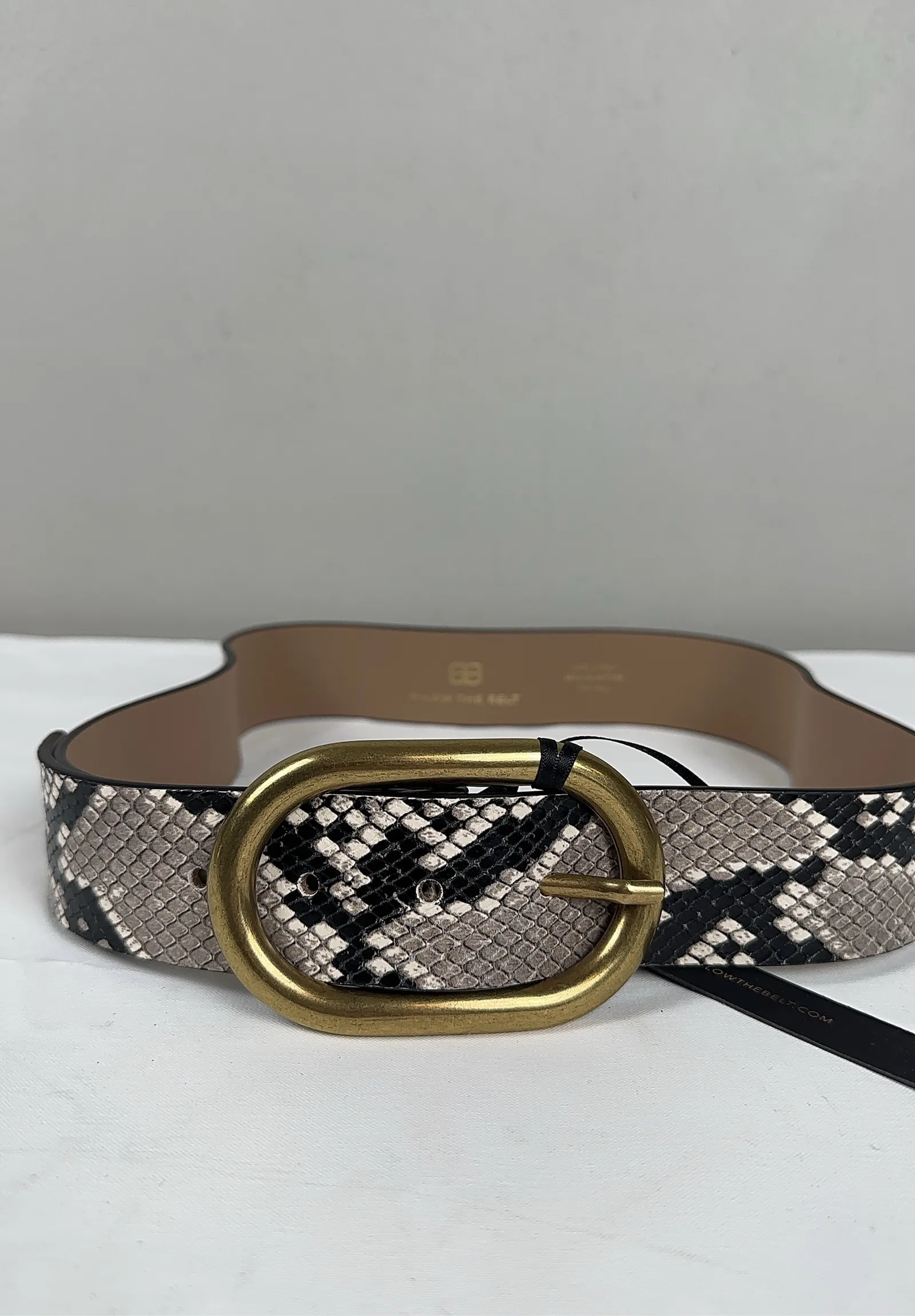 B-Low The Belt Kian Python-skinnbälte NWT - Image 4