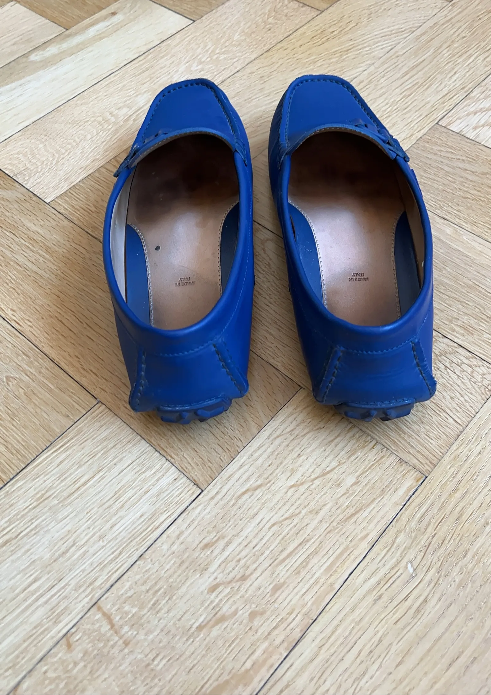Bally Electric Blue Calf Plain-skinnloafers - Image 2