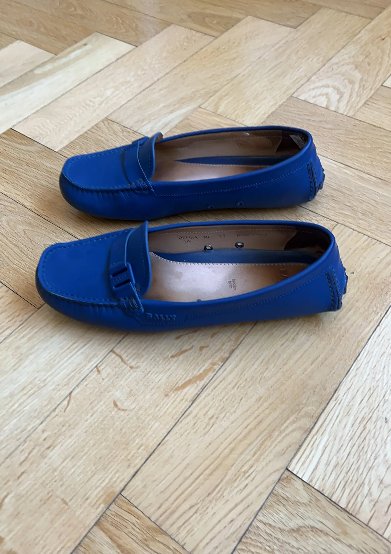 Bally Electric Blue Calf Plain-skinnloafers - Image 3