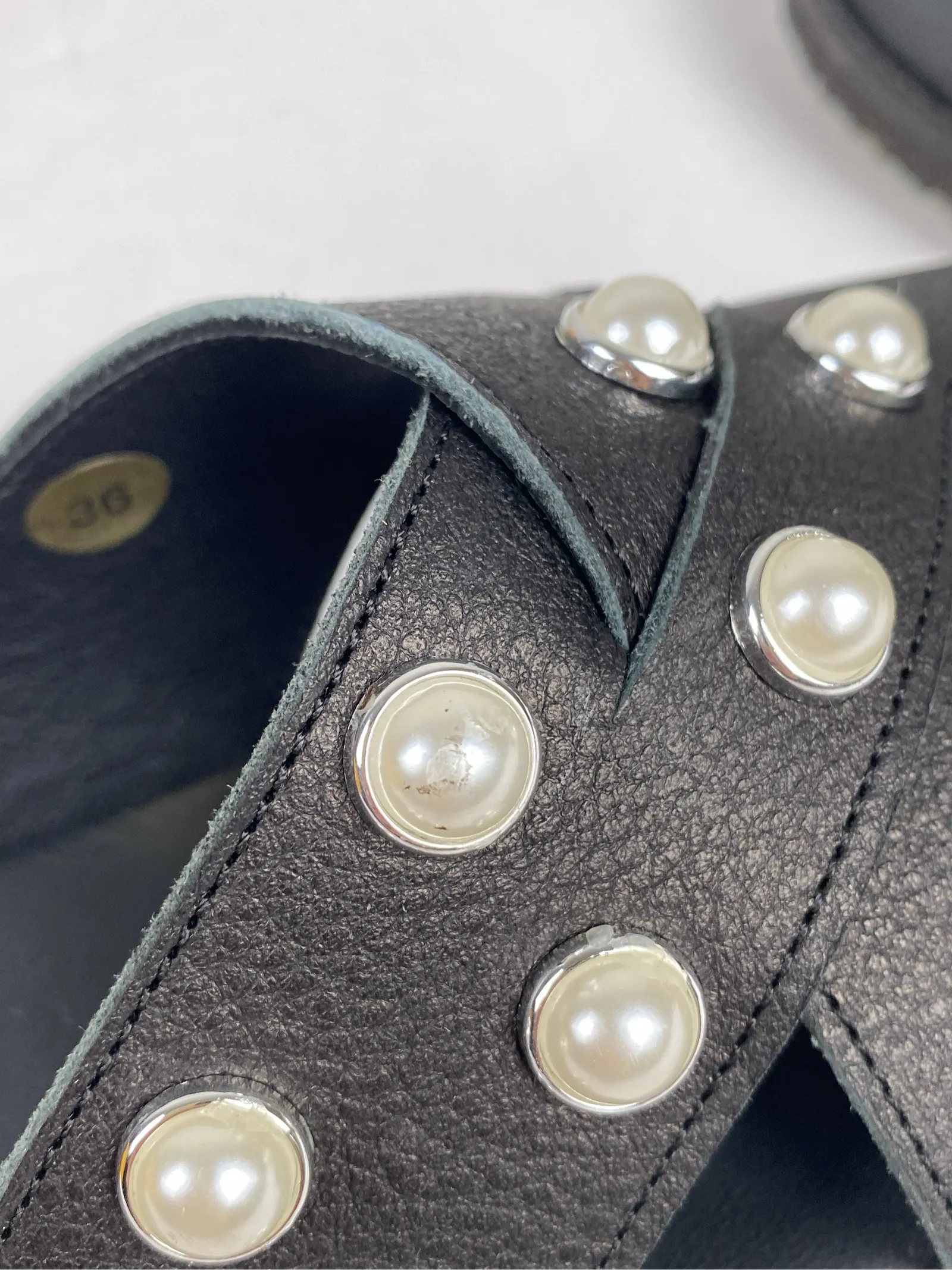 Blankens Mette With Pearls Black Sandals - Image 7