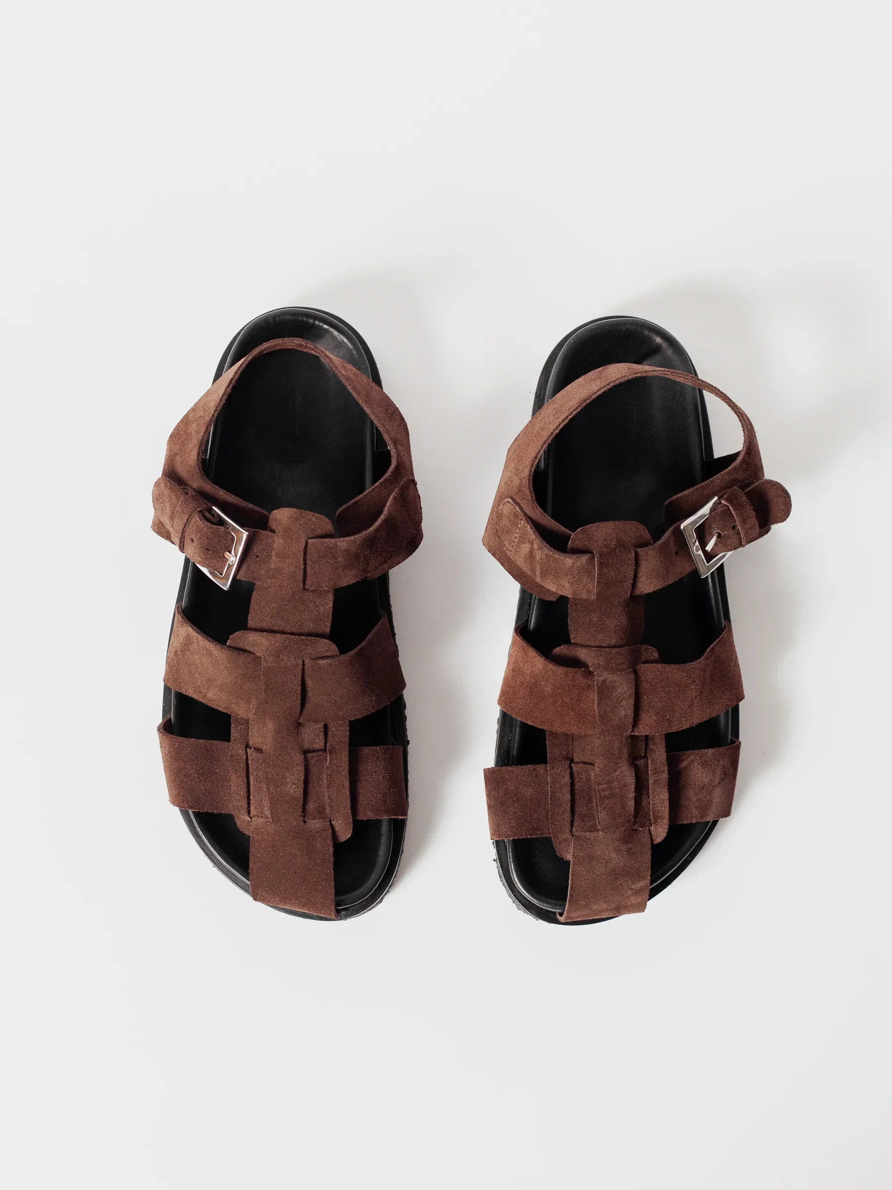 Blankens Sanremo Sempre Brown Suede-sandaler NWT