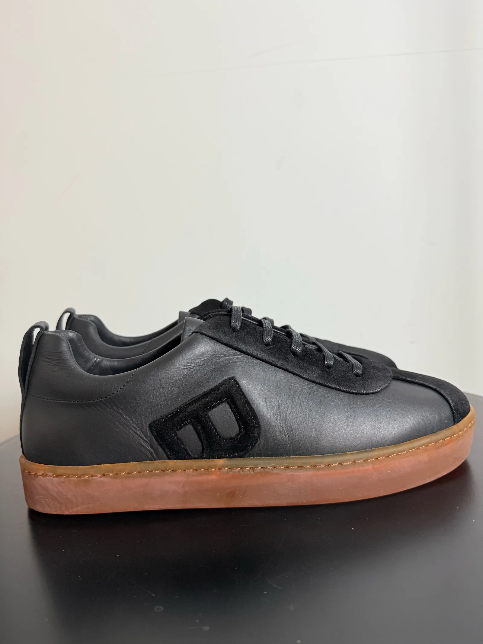 Blankens The Elin Black-skinnsneakers NWOT - Image 4