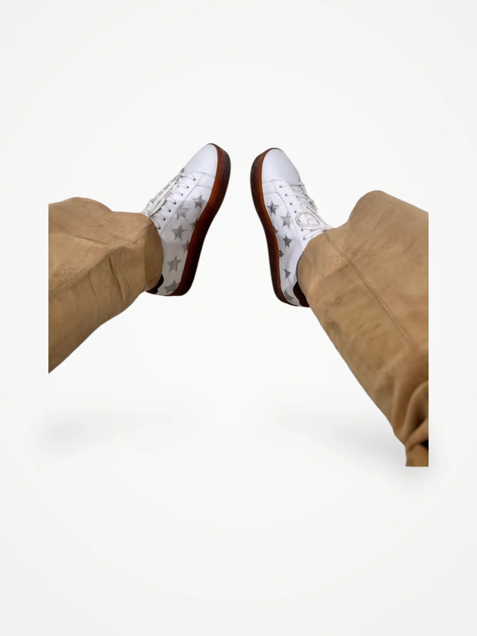 Blankens The Elin Silver Stars-skinnsneakers - Image 2