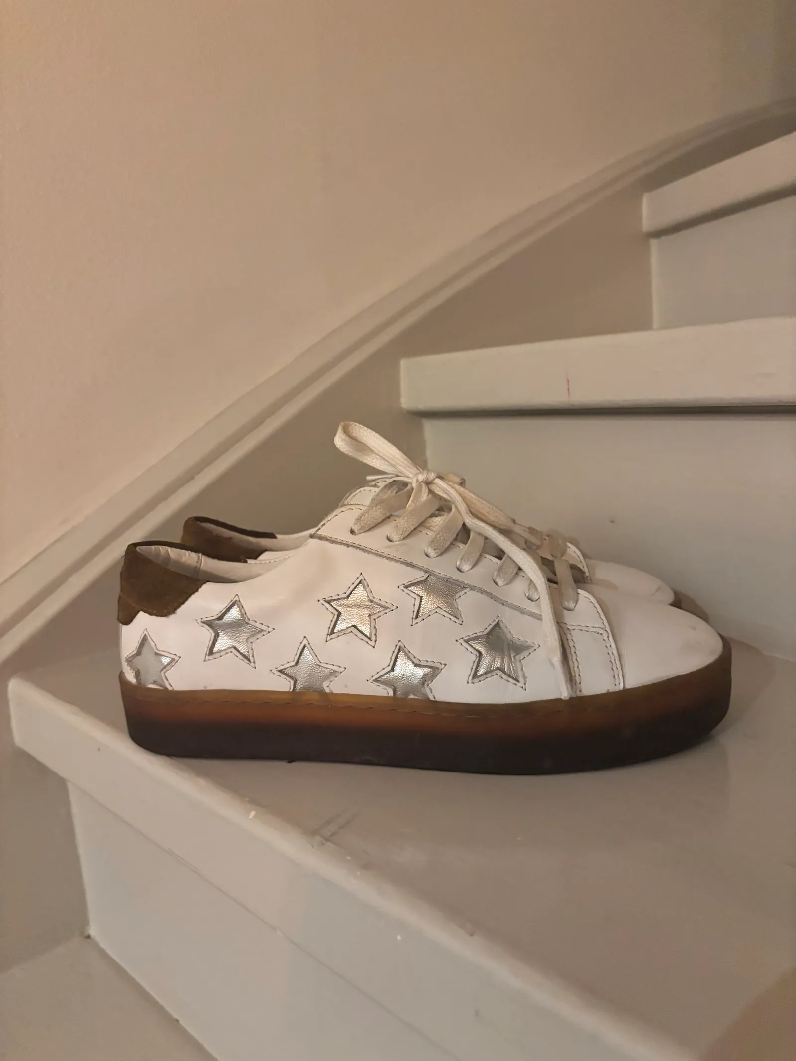 Blankens The Elin Silver Stars-skinnsneakers - Image 3