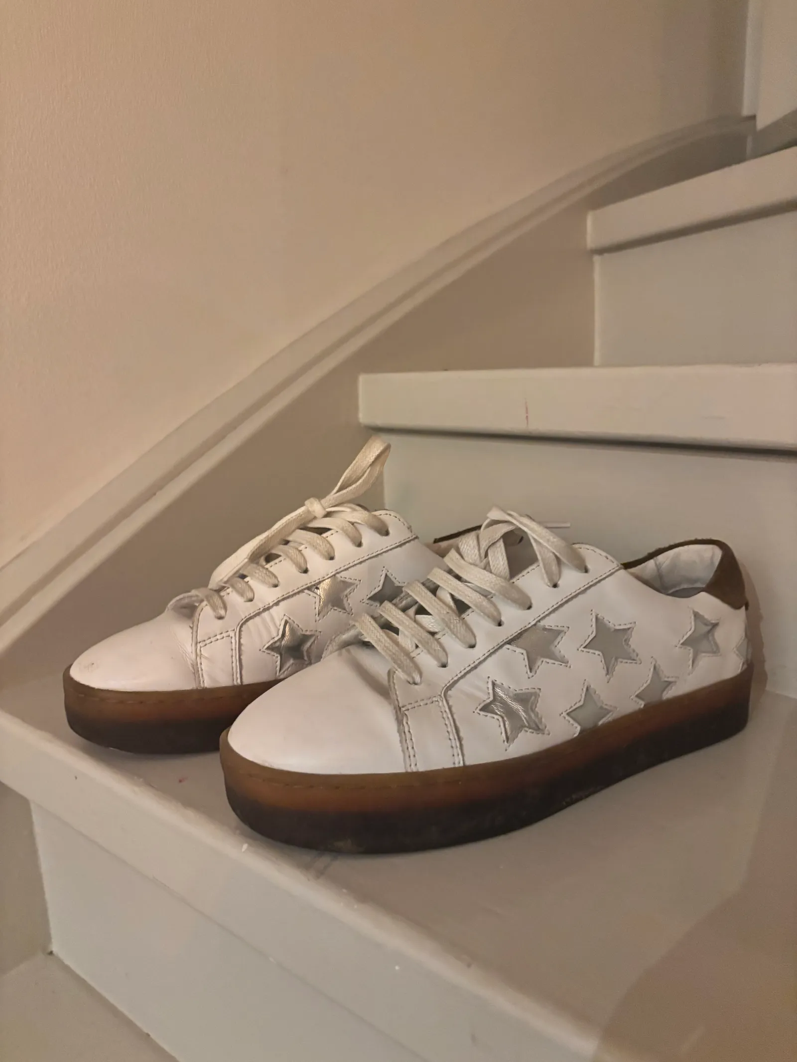 Blankens The Elin Silver Stars-skinnsneakers - Image 4