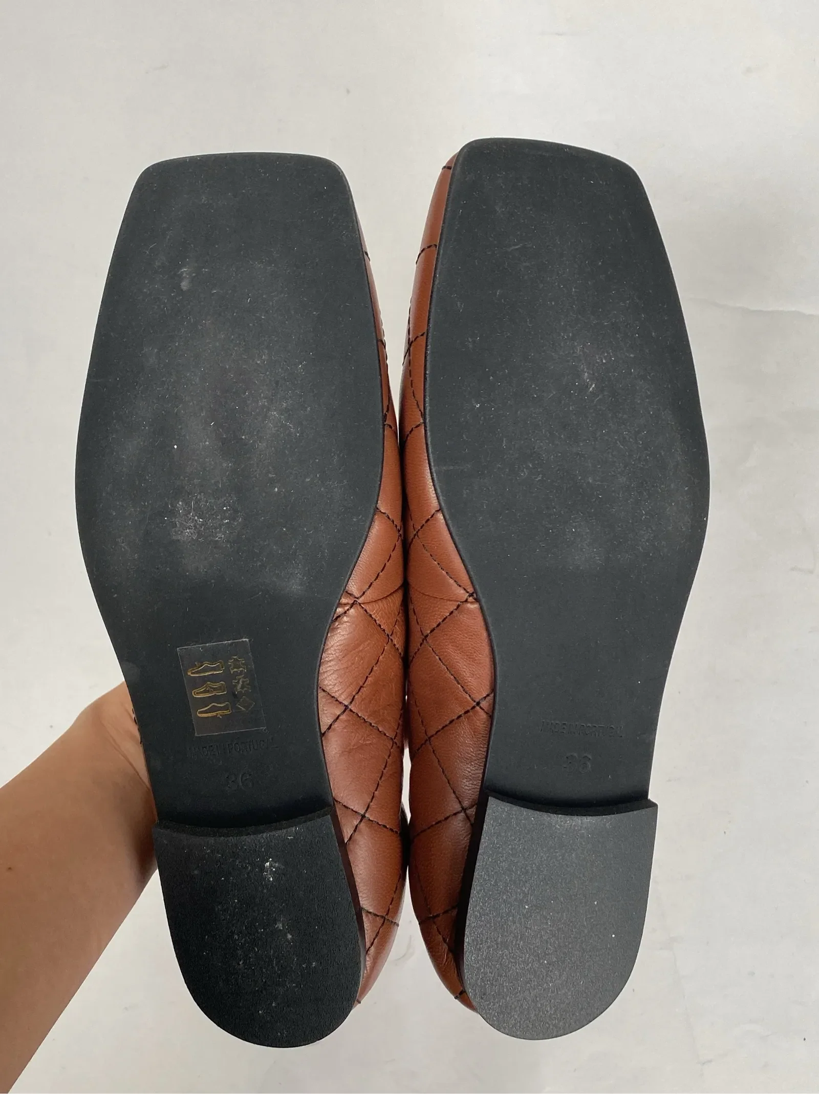 Blankens The Leah Quilted Brown Ballet flats - Image 5