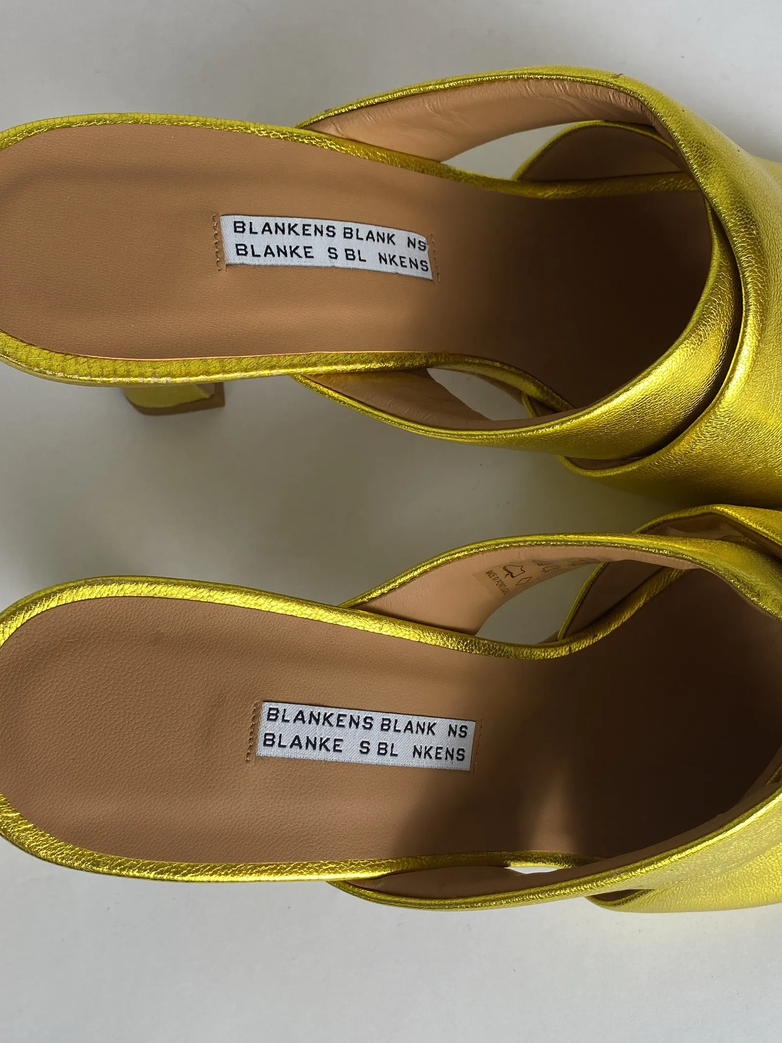 Blankens The Lily Chartreuse-skinnklackar NWT - Image 3