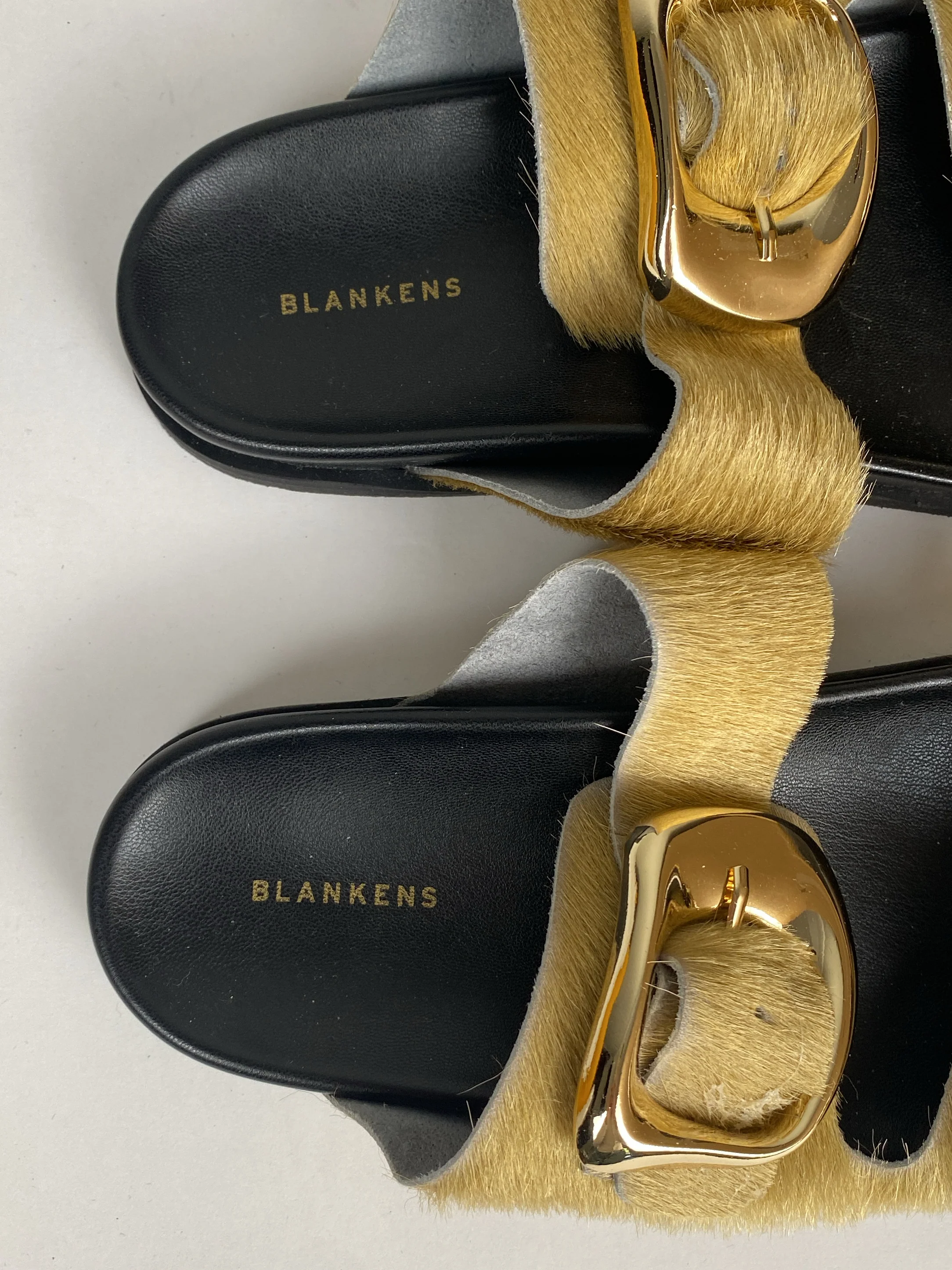 Blankens The Pernille Cream-skinnsandaler NWT - Image 3