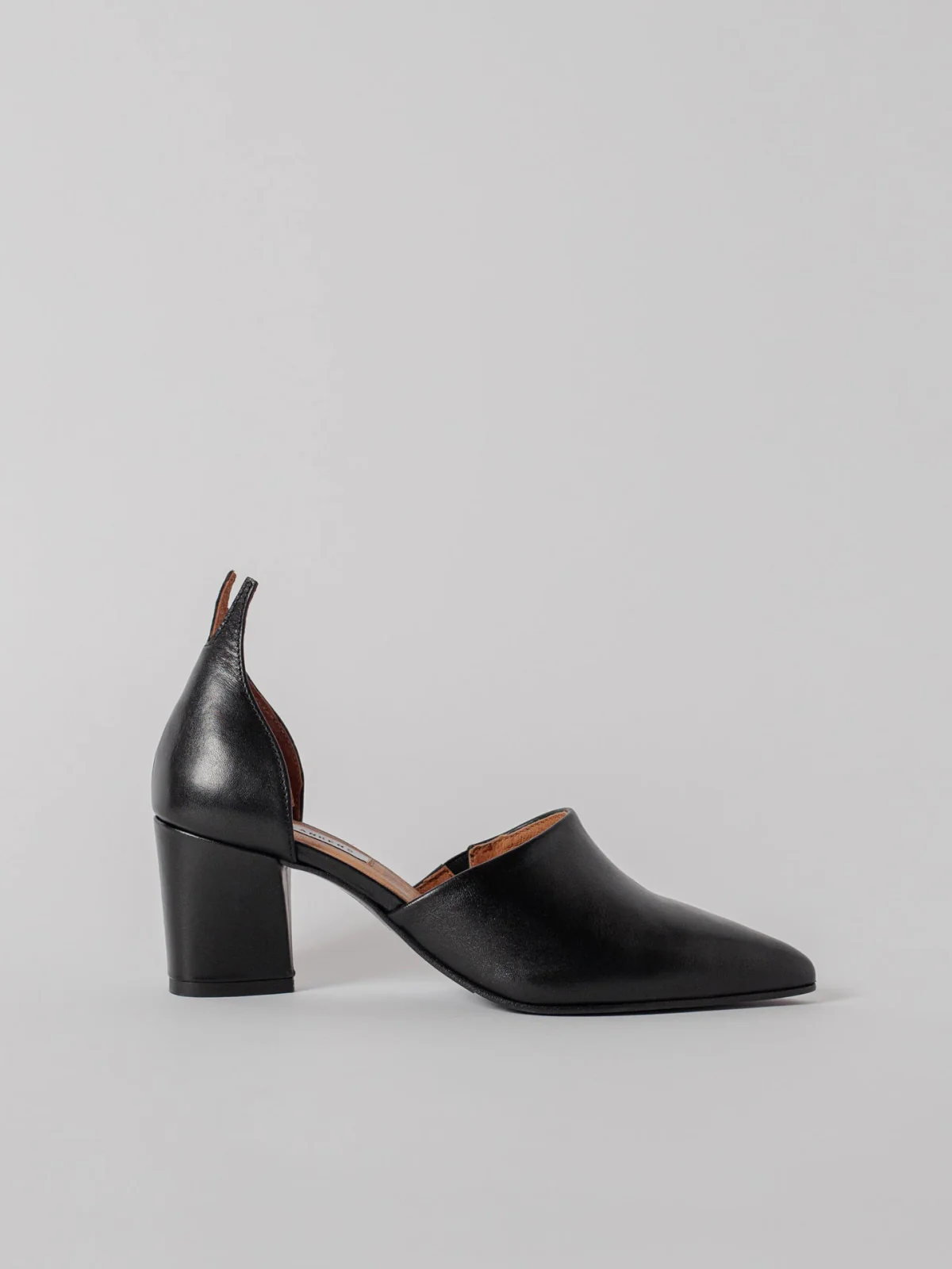 Blankens The Riverside Black Leather-skinnklackar NWT
