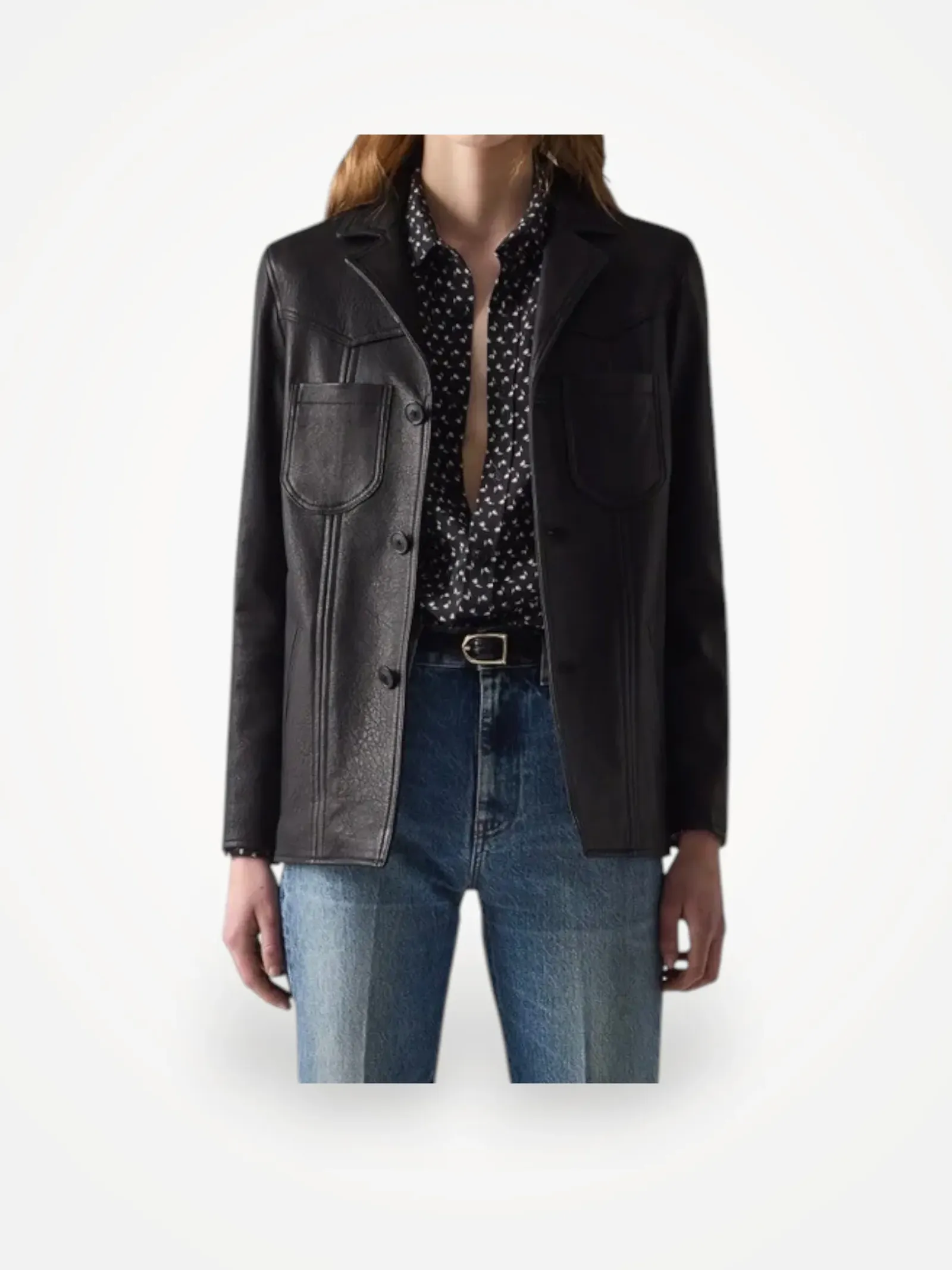 BLK DNM Leather 76-skinnjacka