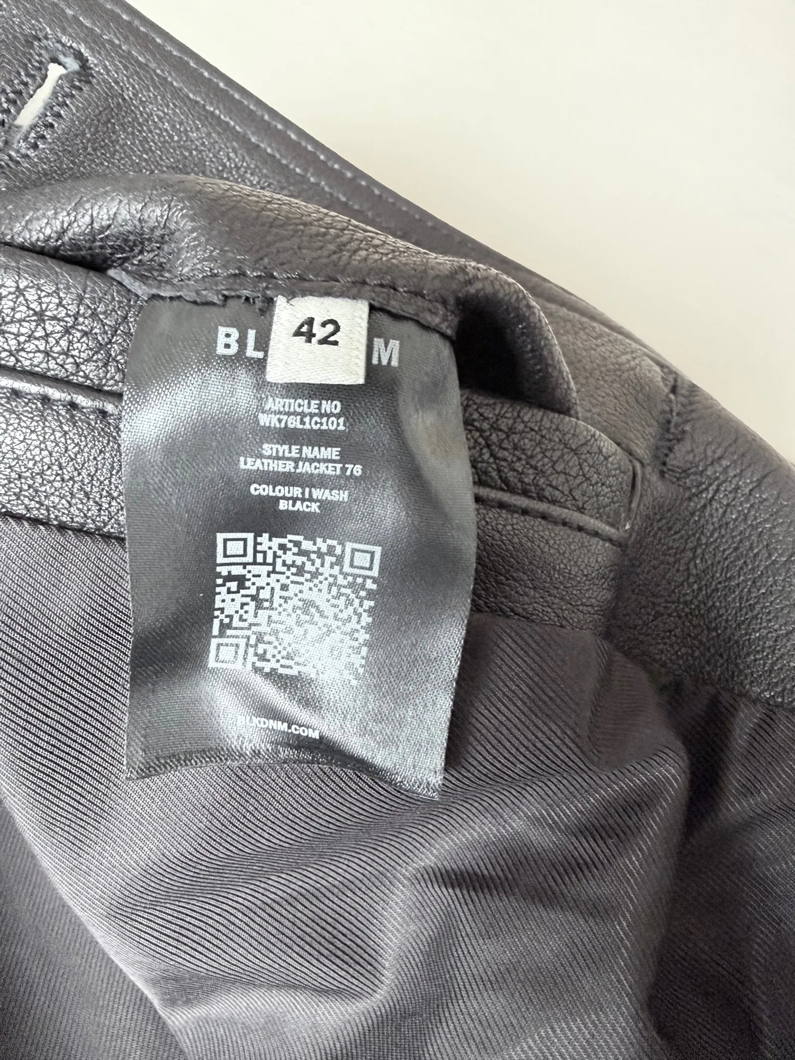 BLK DNM Leather 76-skinnjacka - Image 6