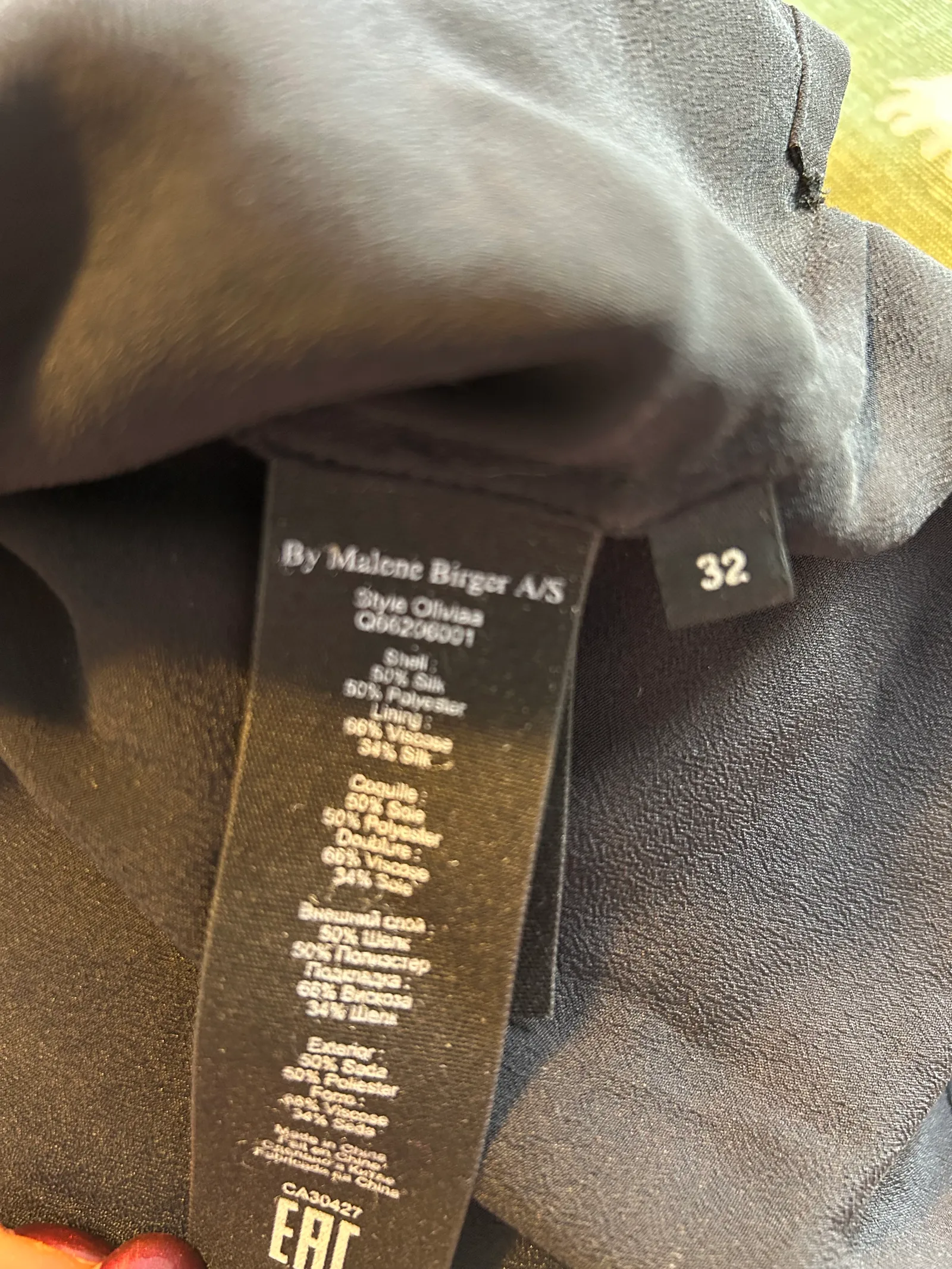 By Malene Birger Olivia-sidenblus NWOT - Image 4