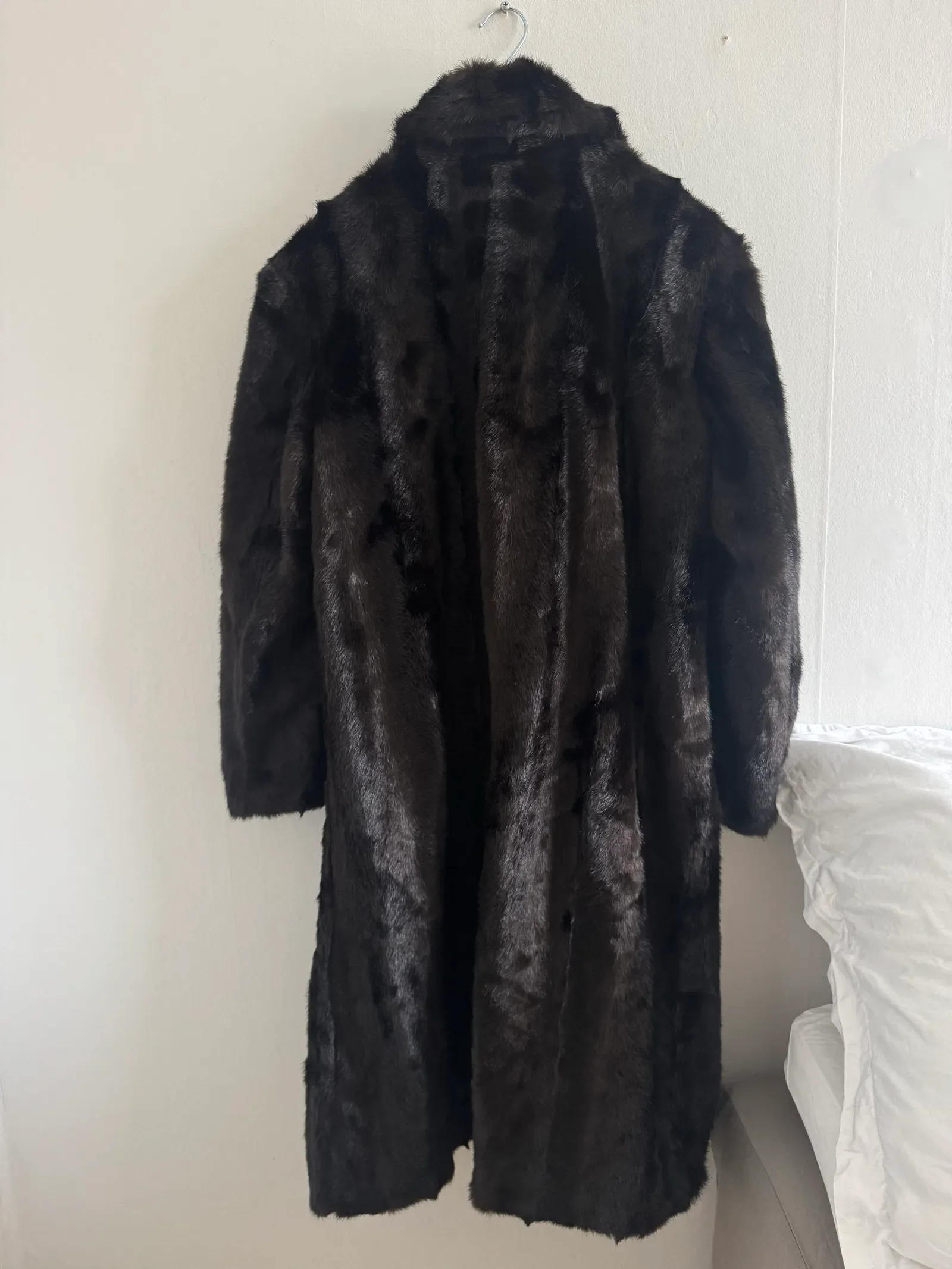 By Malina Elaine Double Breasted Faux Fur-pälsjacka - Image 4