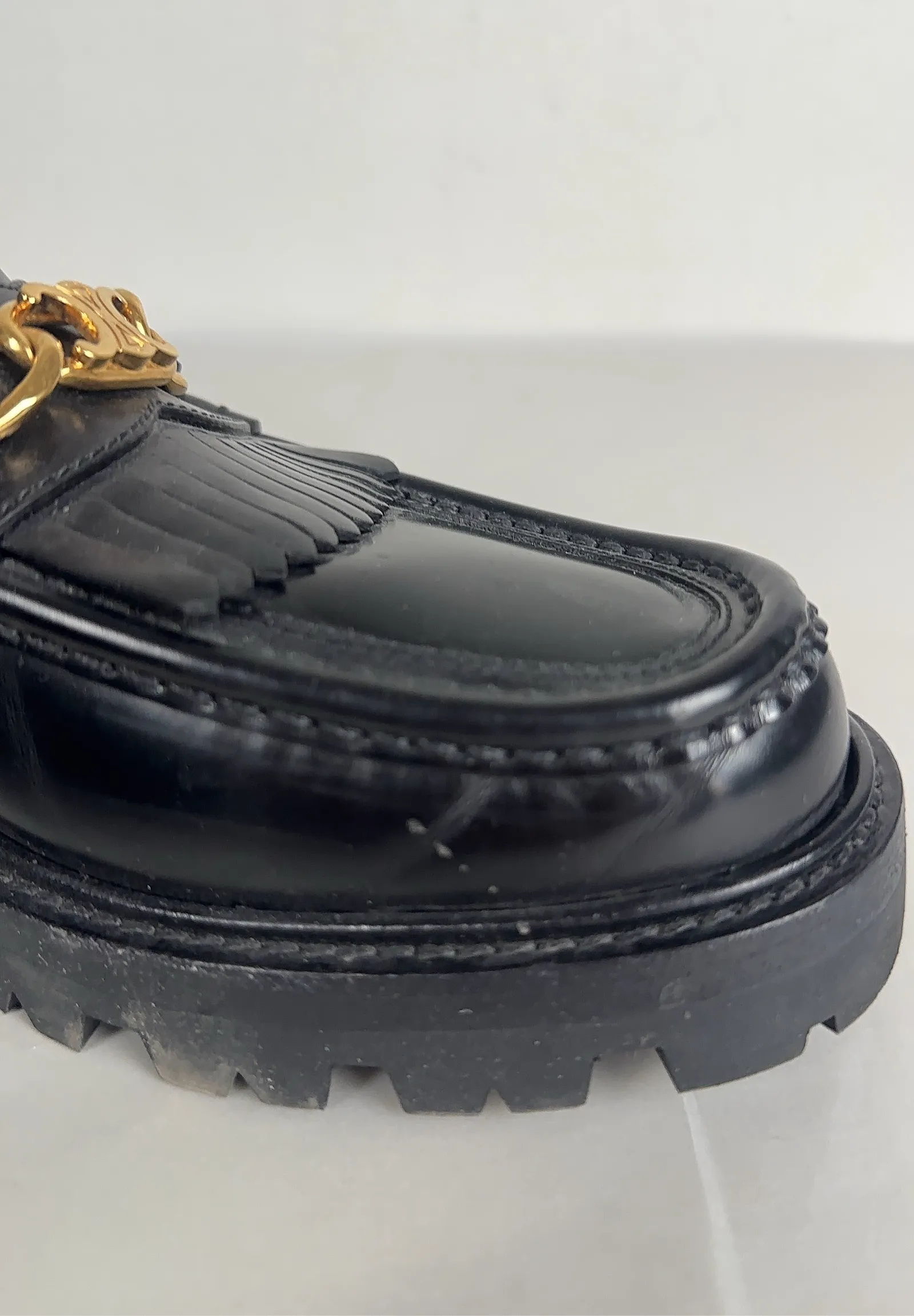 Céline Margaret Loafer Triomphe Chain-skinnloafers - Image 11