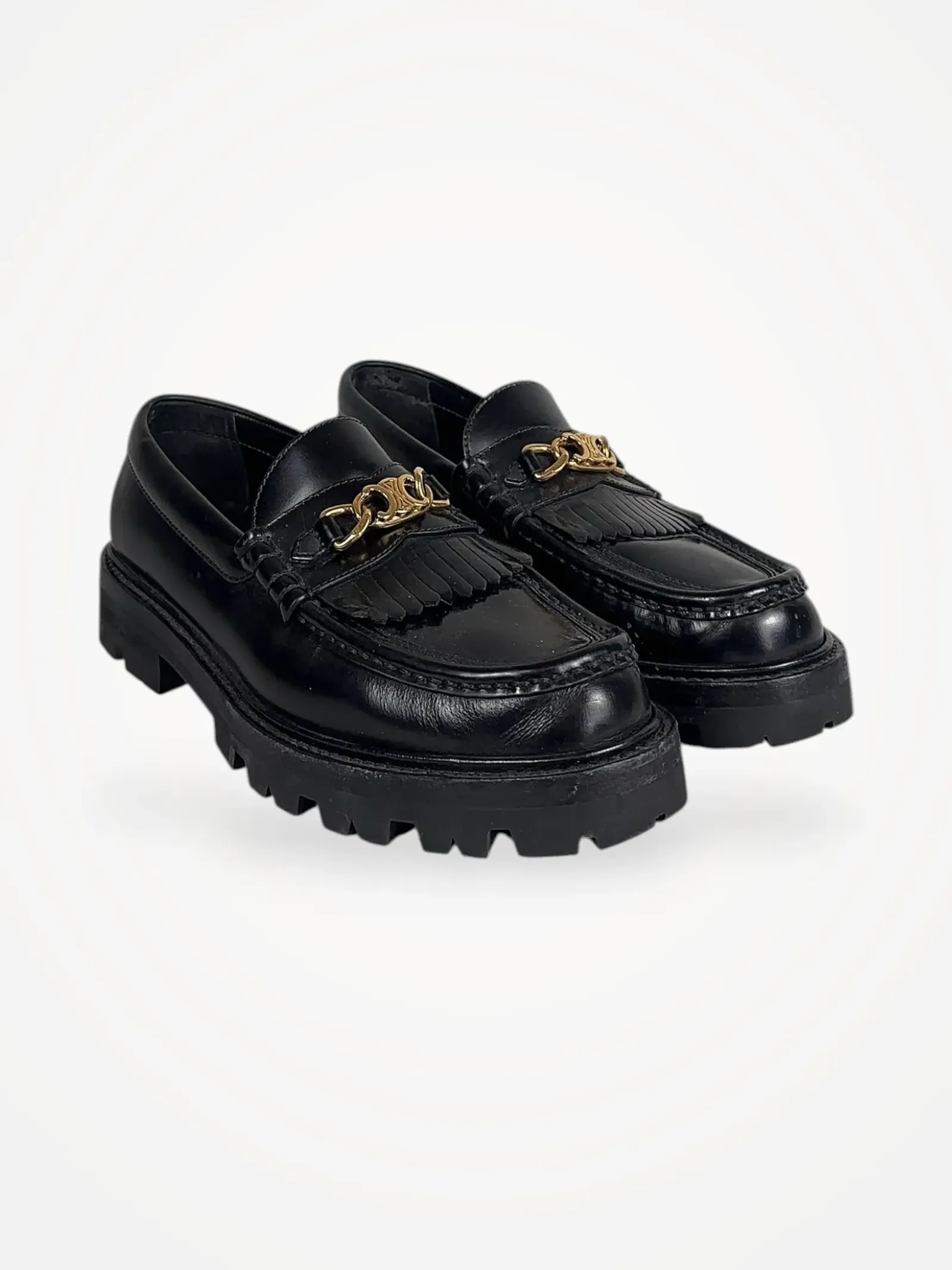 Céline Margaret Loafer Triomphe Chain-skinnloafers - Image 2