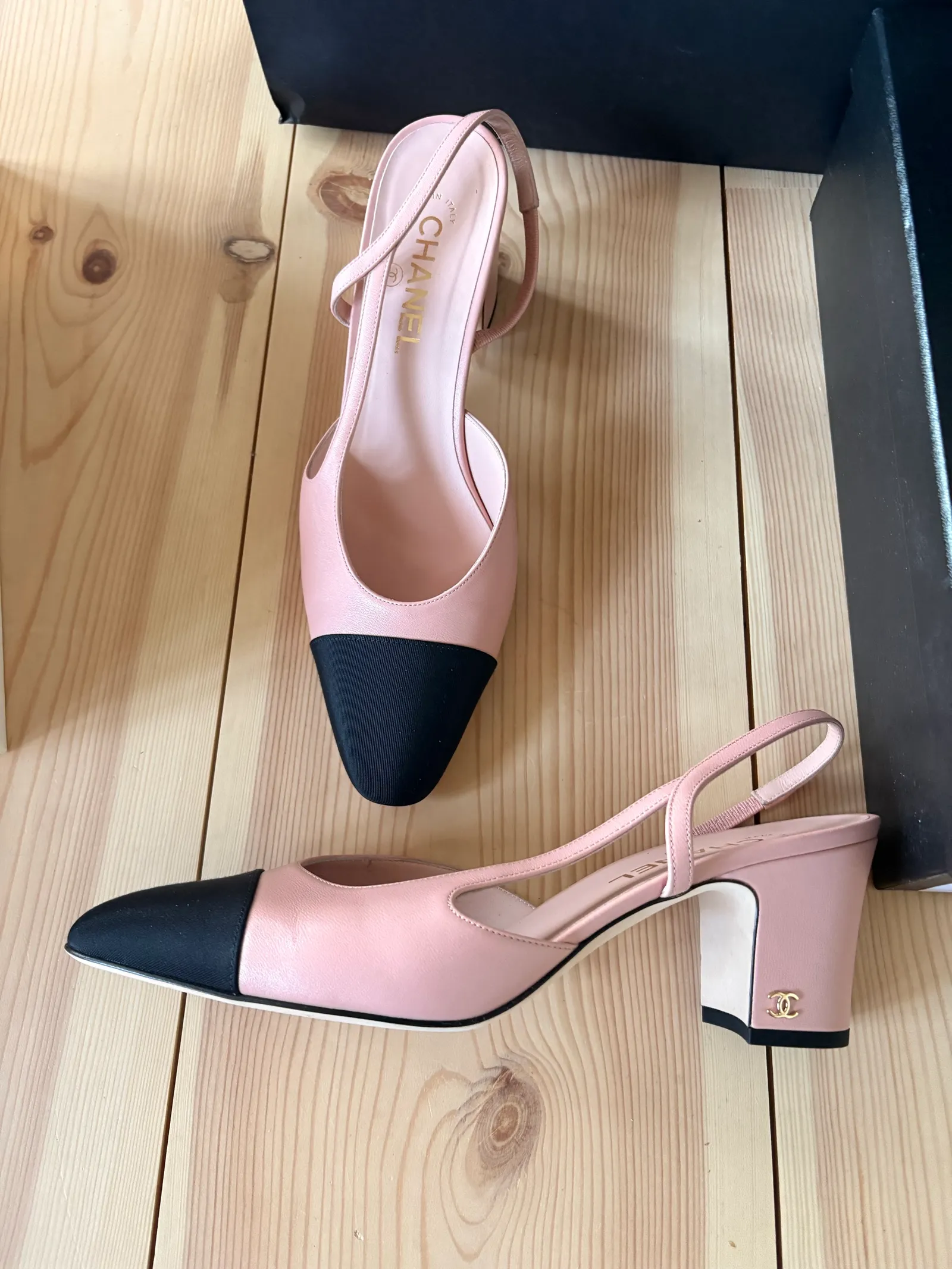 Chanel Slingback-skinnklackar - Image 2