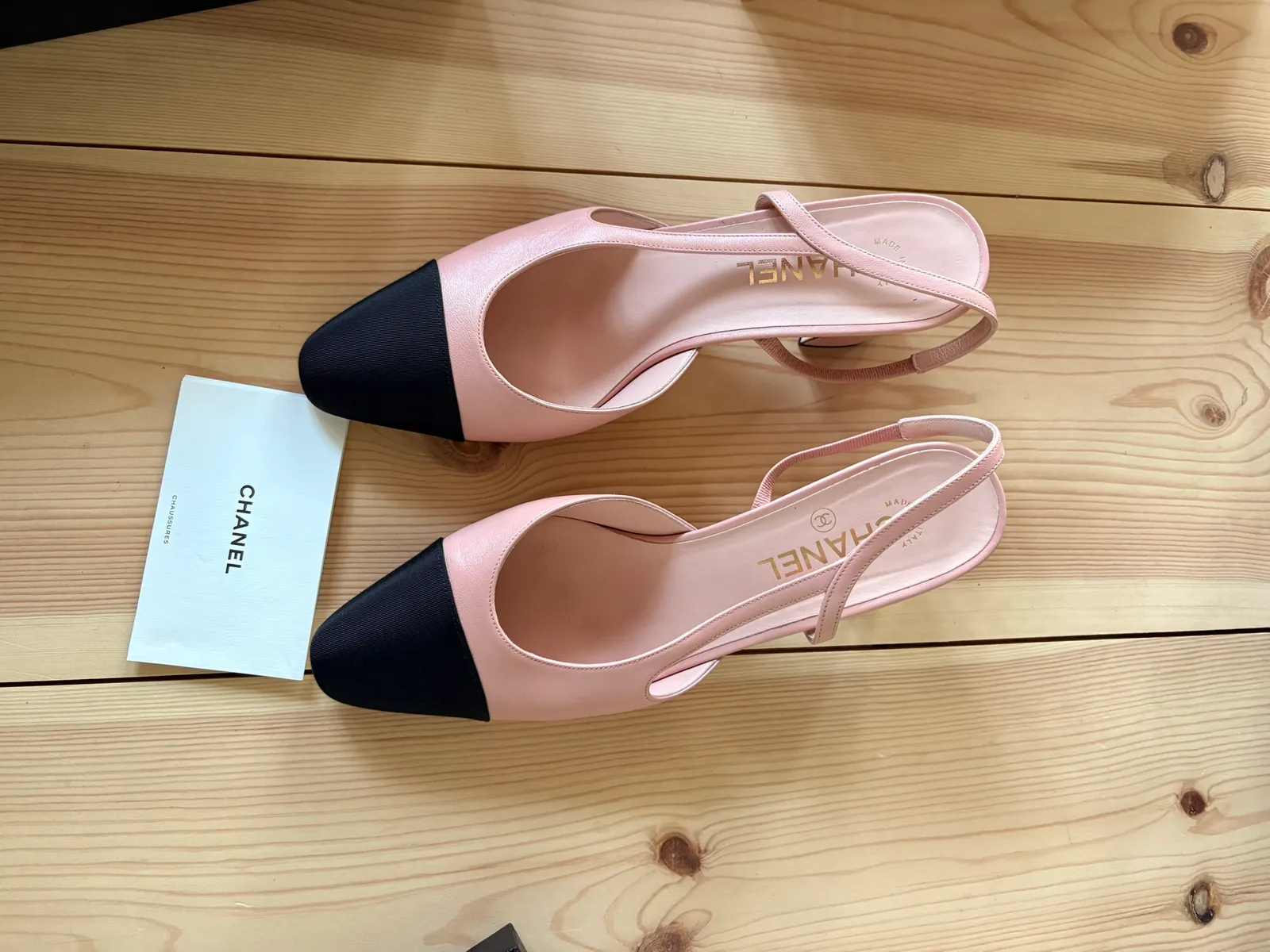 Chanel Slingback-skinnklackar - Image 3