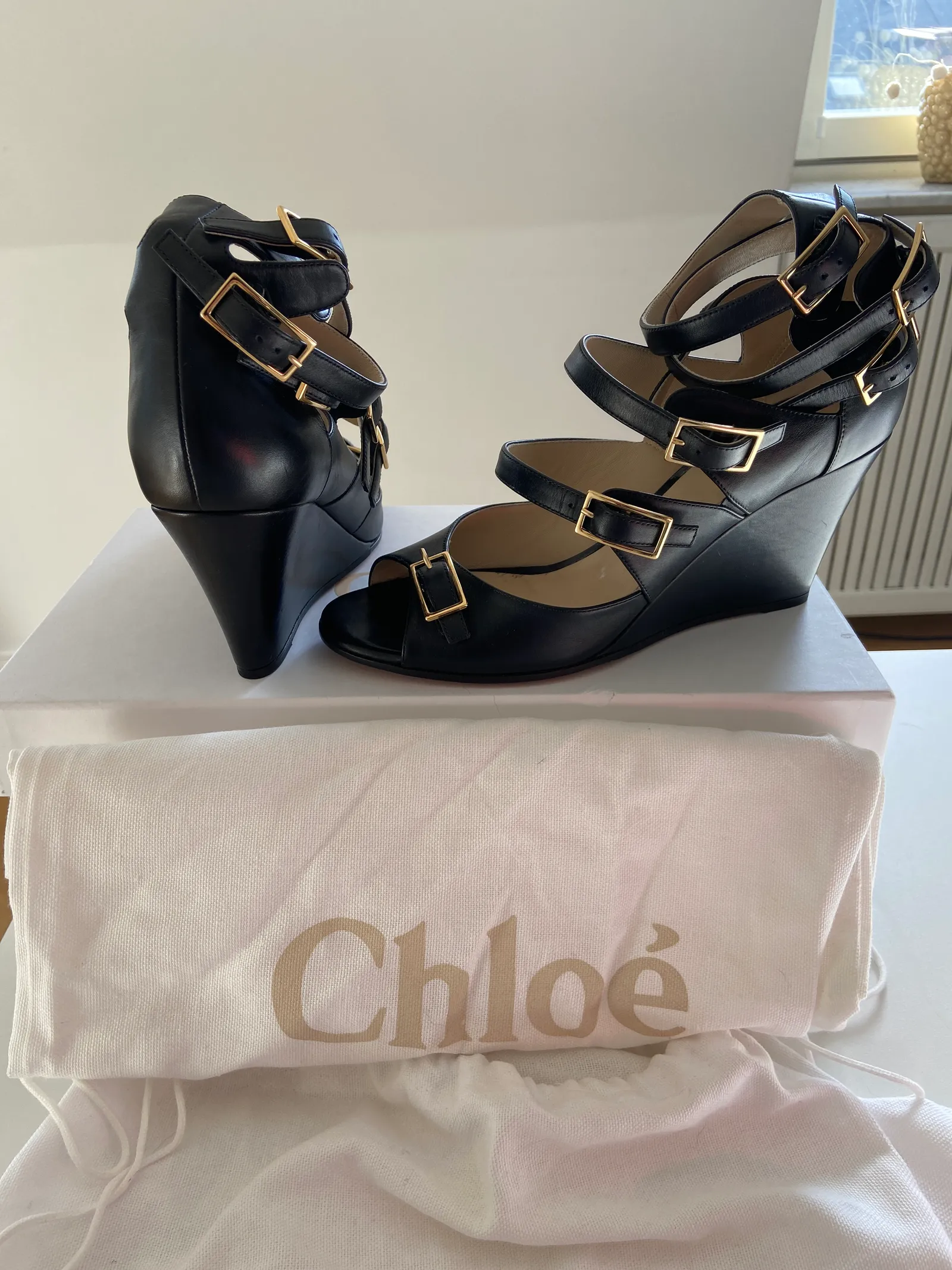 Chloé Arce-skinnsandaler - Image 4