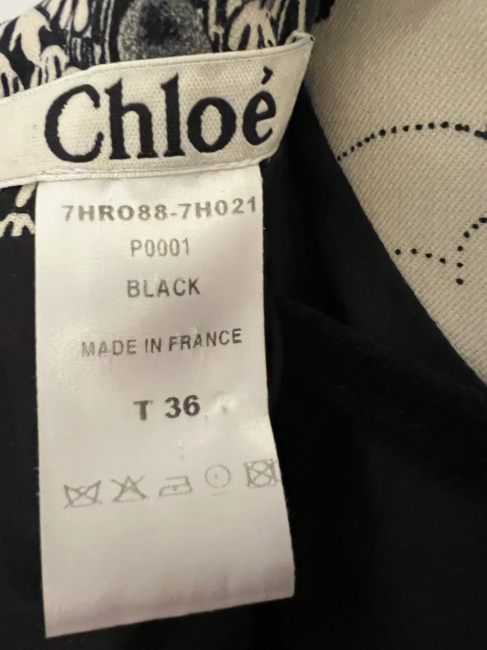 Chloé Chloé – Made In France Grafisk Print-ullklänning - Image 2