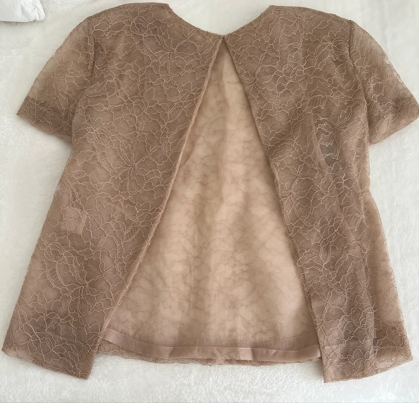 Chloé Spetssidenblus / Lace-blus - Image 2