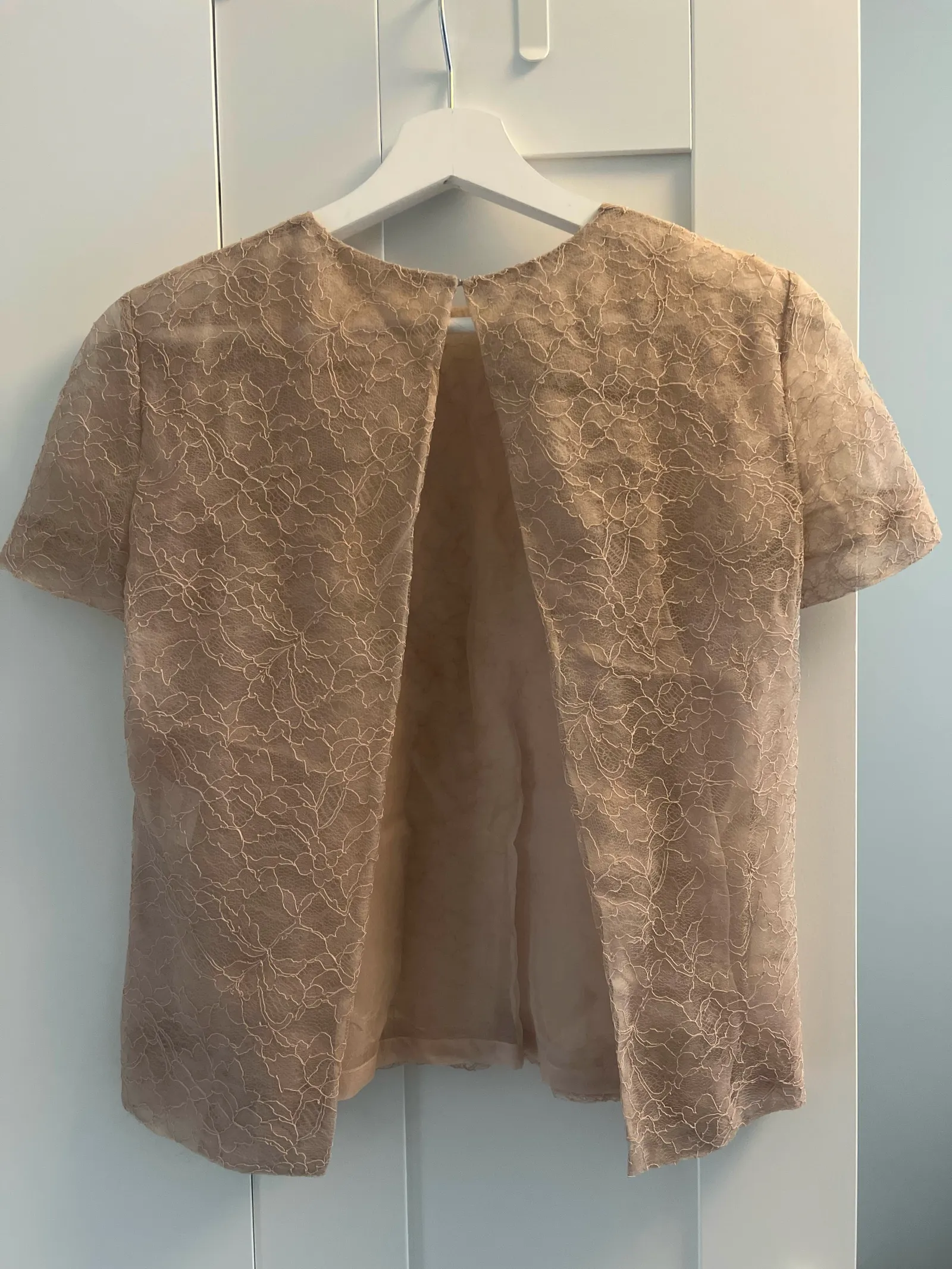 Chloé Spetssidenblus / Lace-blus - Image 4