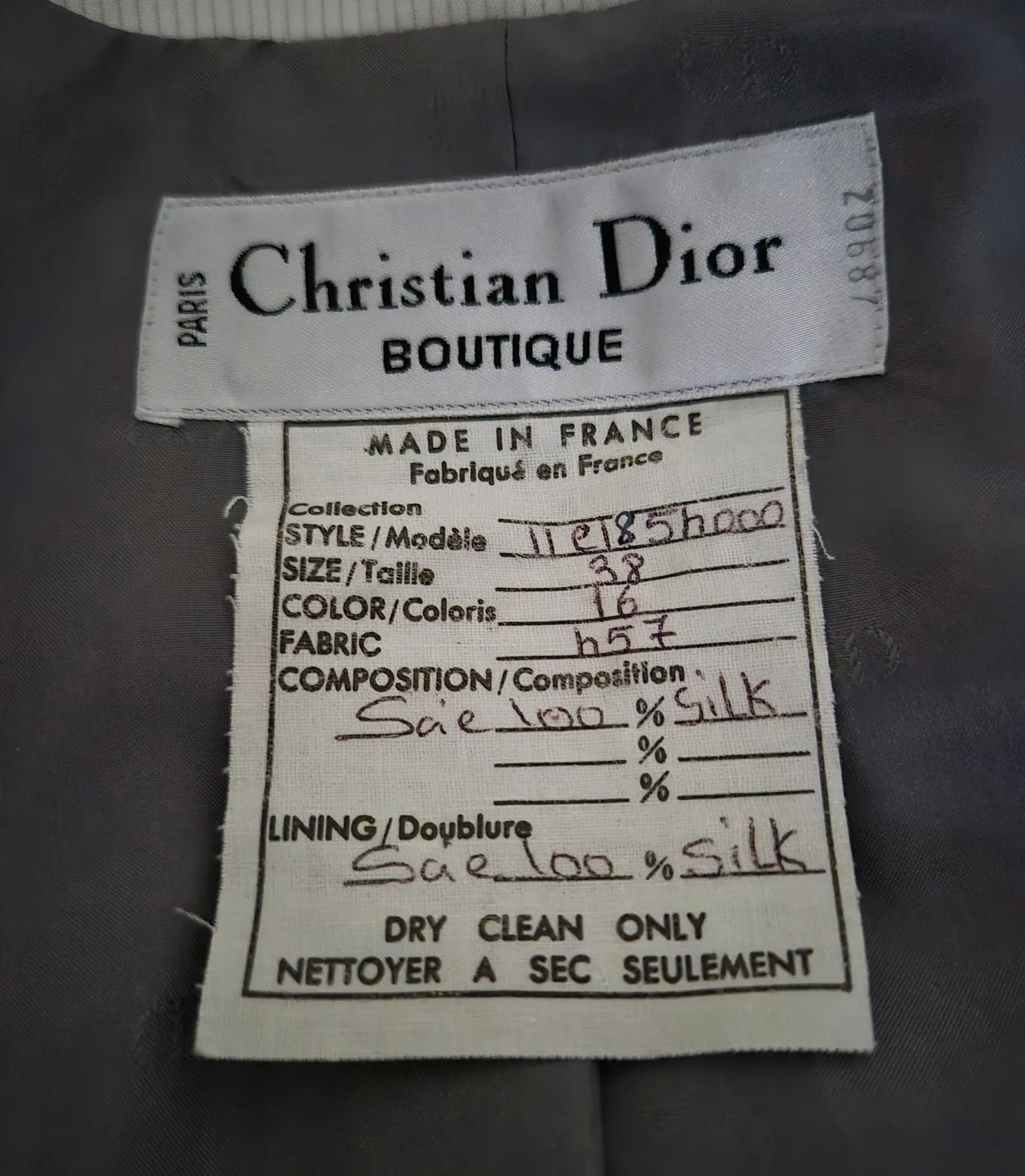 Christian Dior-sidenkavaj - Image 4