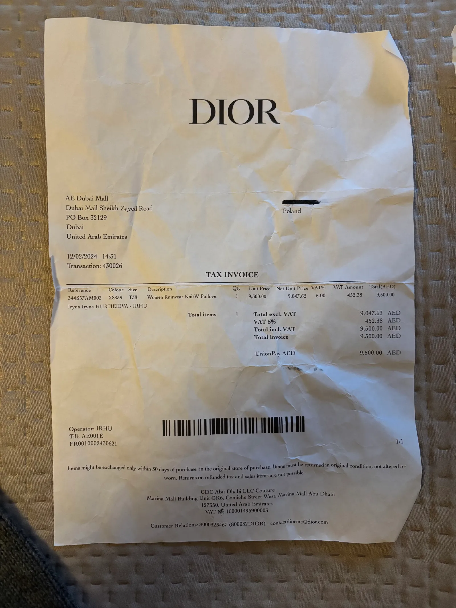 Christian Dior Women Knitwear Knitw Cashmere-kashmirtröja - Image 8