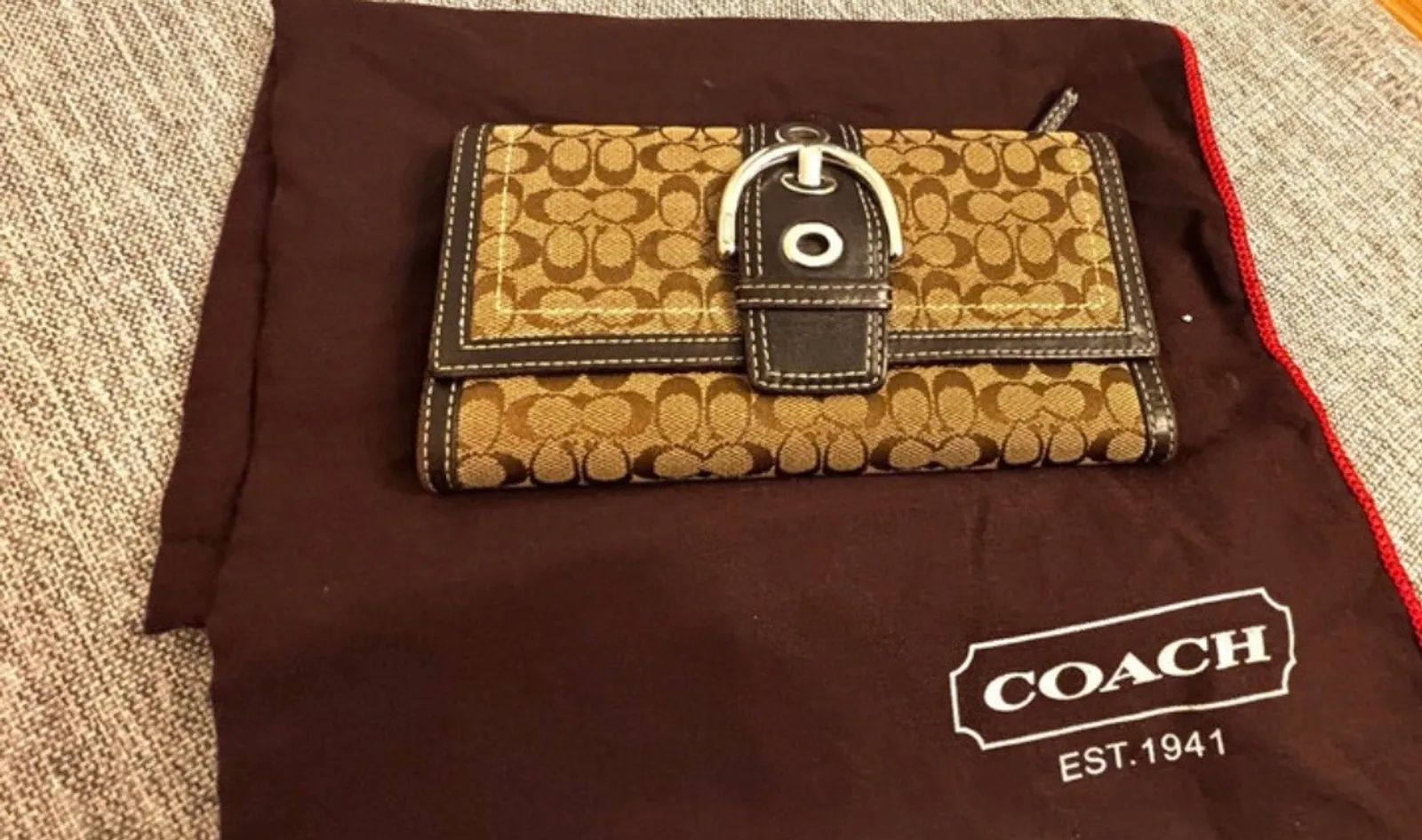 Coach Signature Vintageväska (modell E060-10246)-skinnhandväska - Image 6