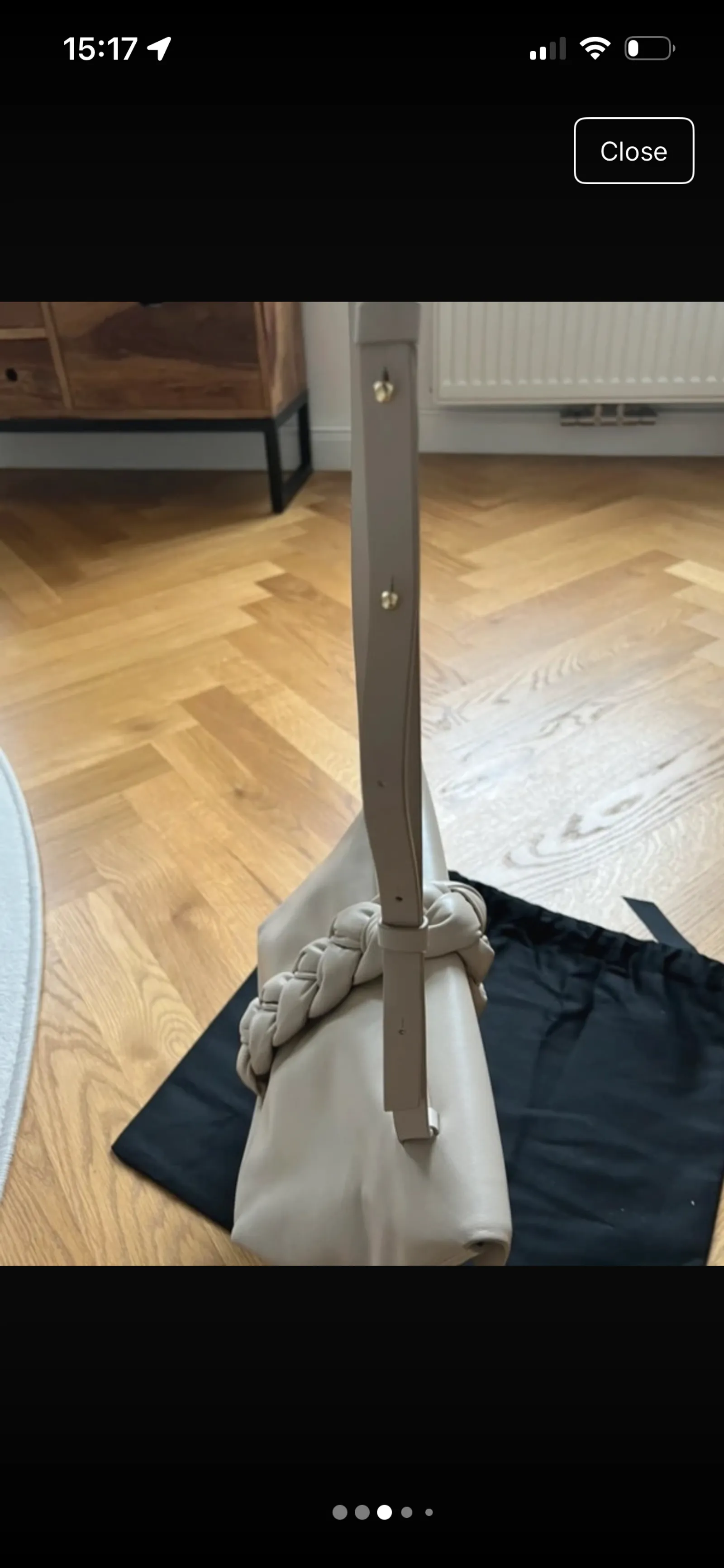 Demellier Verona-skinnaxelremsväska NWOT - Image 4