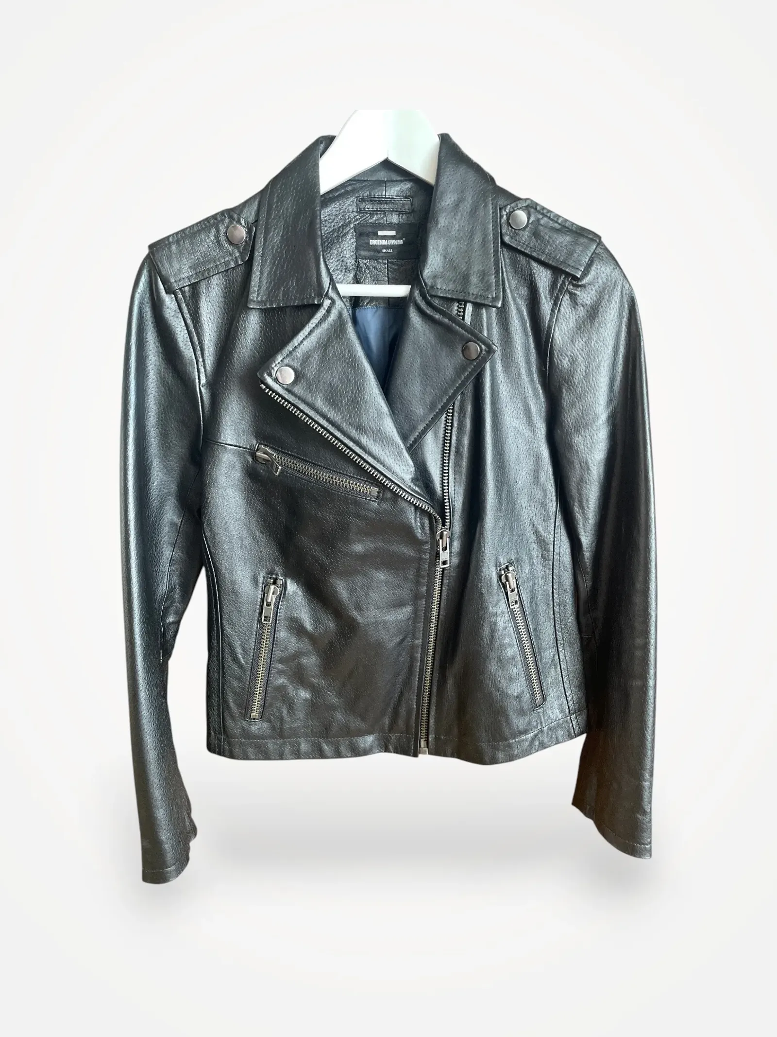 Dr. Denim Bonnie Leatherjacket 101-skinnjacka NWOT