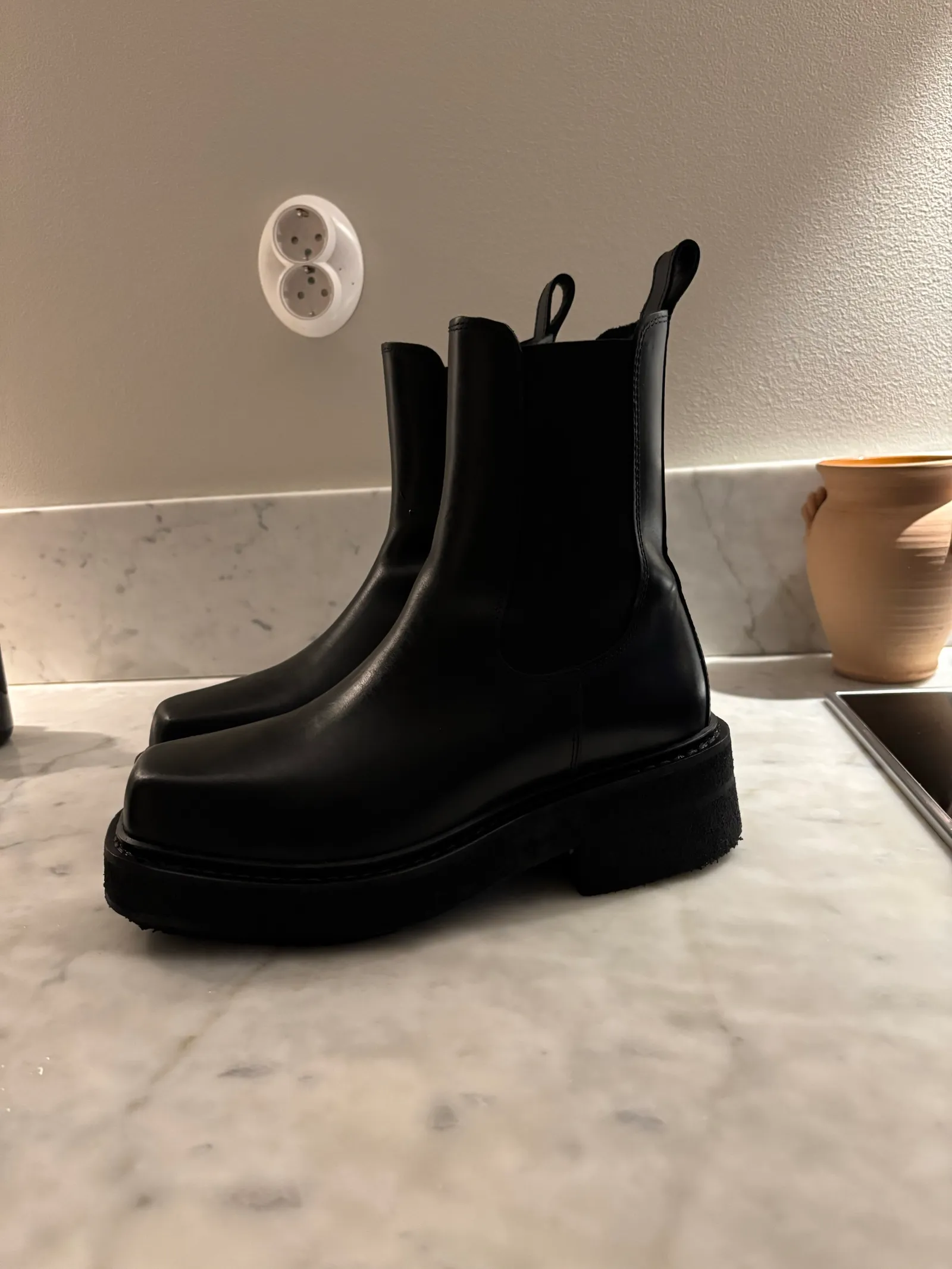 Eytys Ortega Leather Black-skinnboots - Image 3