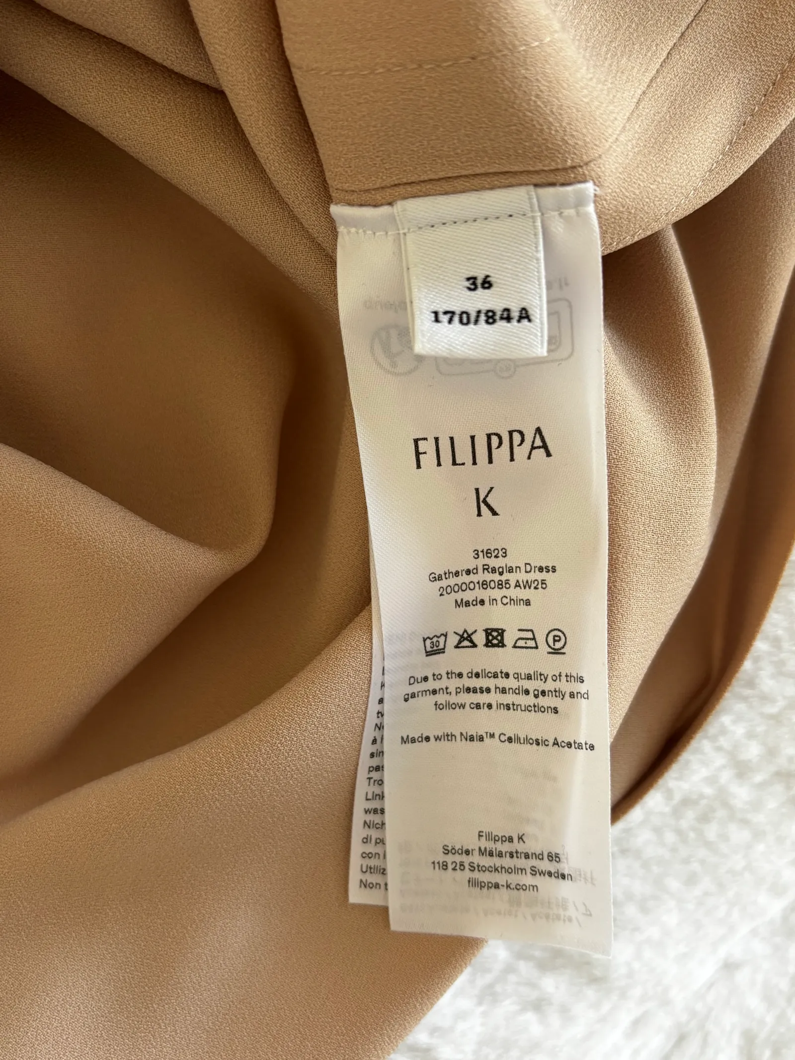 Filippa K Gathered Raglan Dusty Pink-klänning NWOT - Image 7