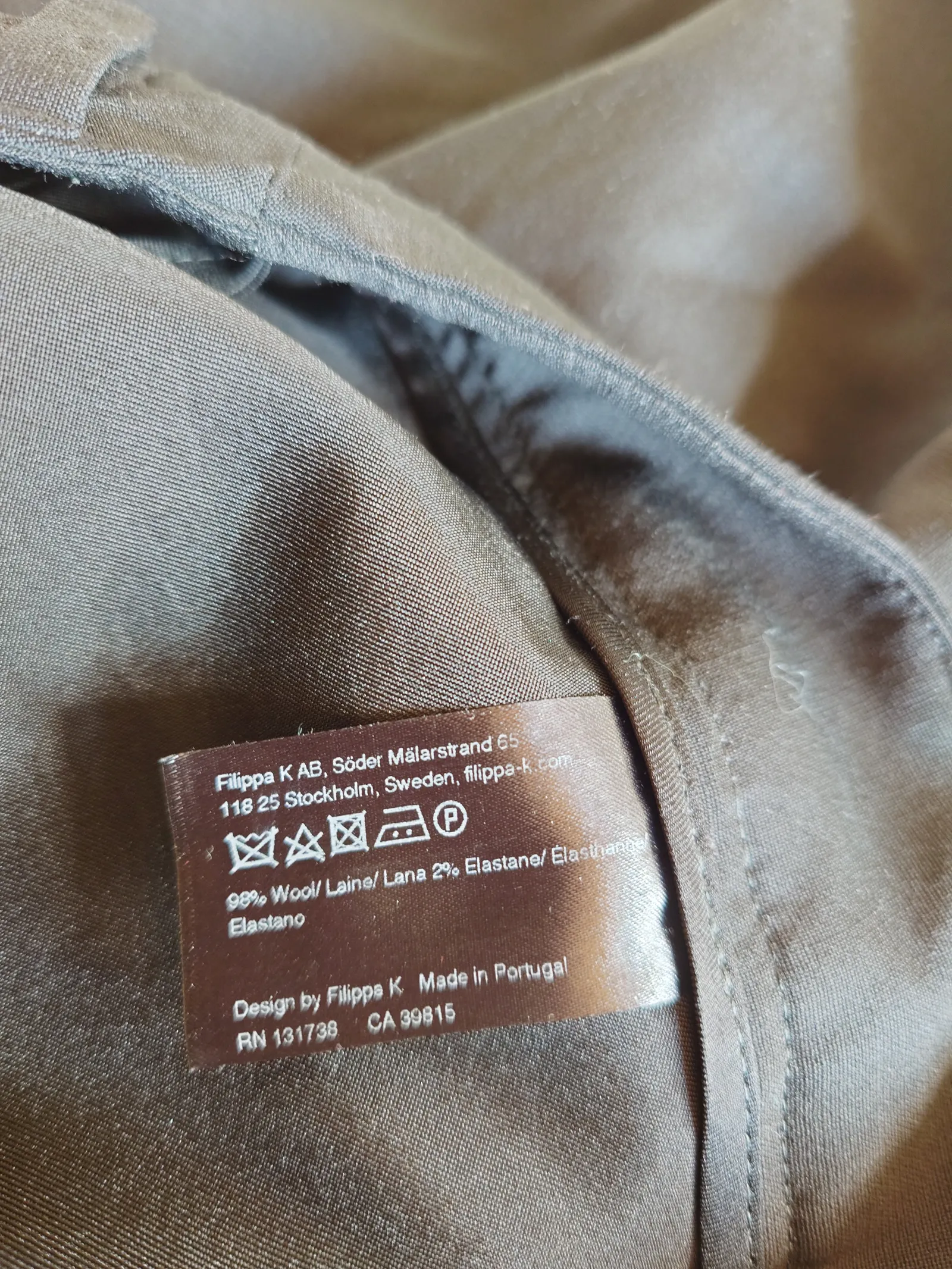 Filippa K Jenny Cool Wool-ullkjol - Image 5