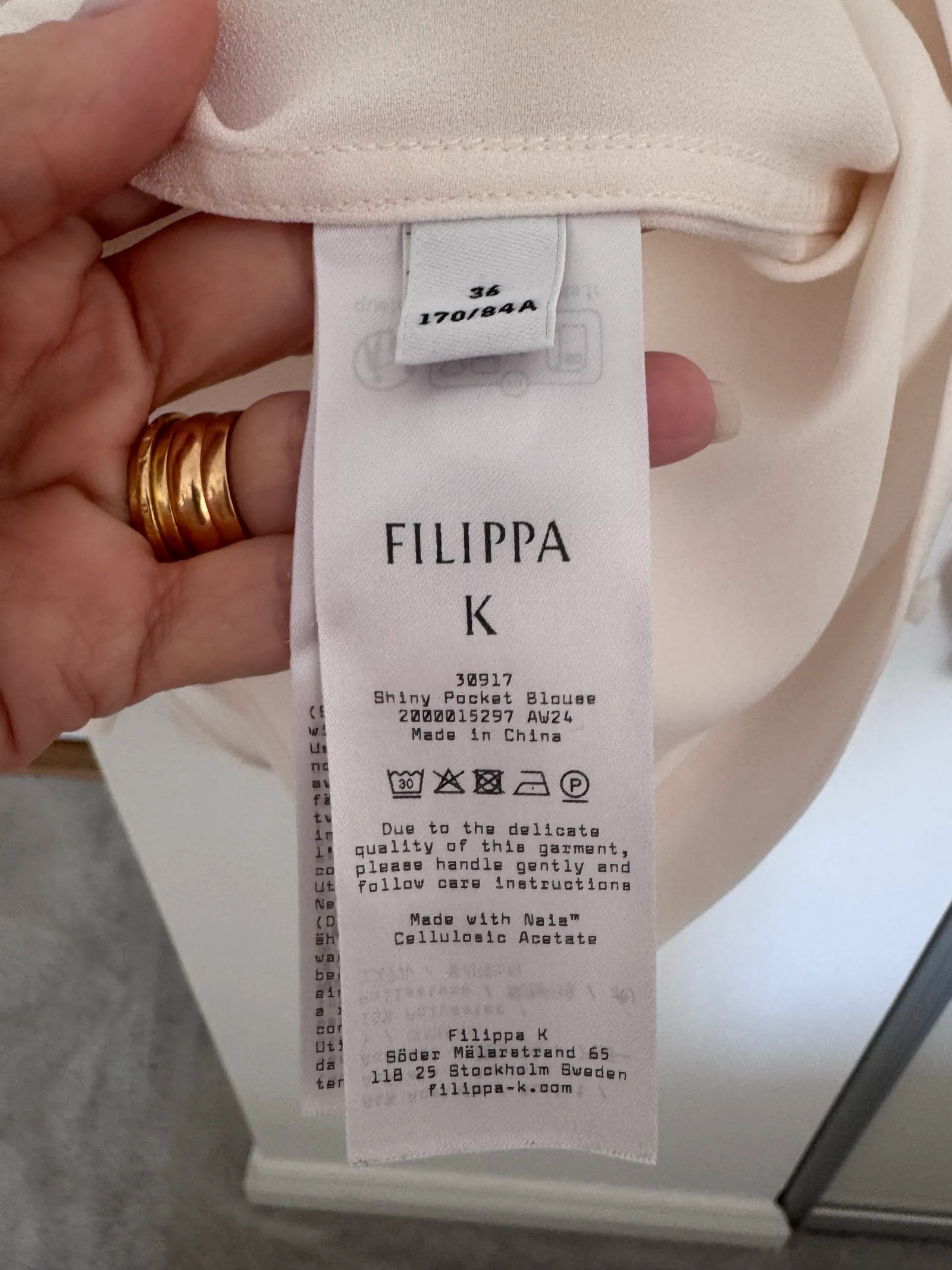 Filippa K Shiny Pocket-blus - Image 5