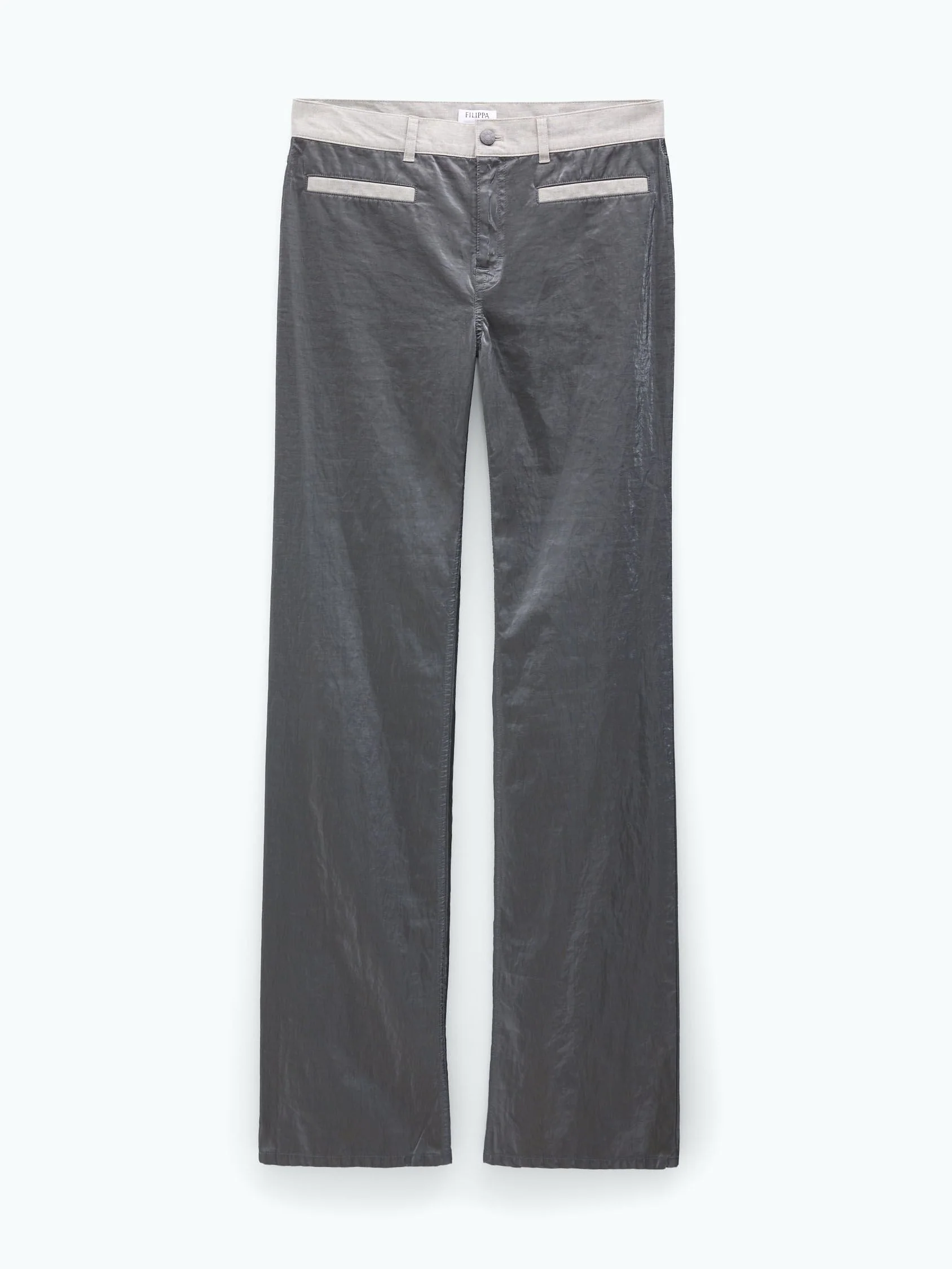 Filippa K Straight Metallic-linnebyxor NWT