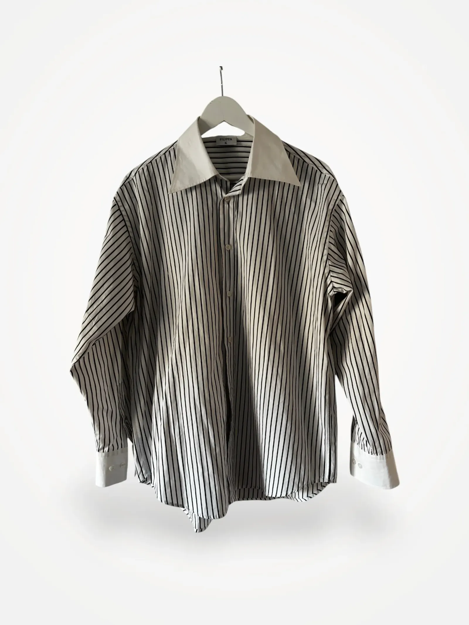 Filippa K Striped Cotton Poplin-skjorta NWOT